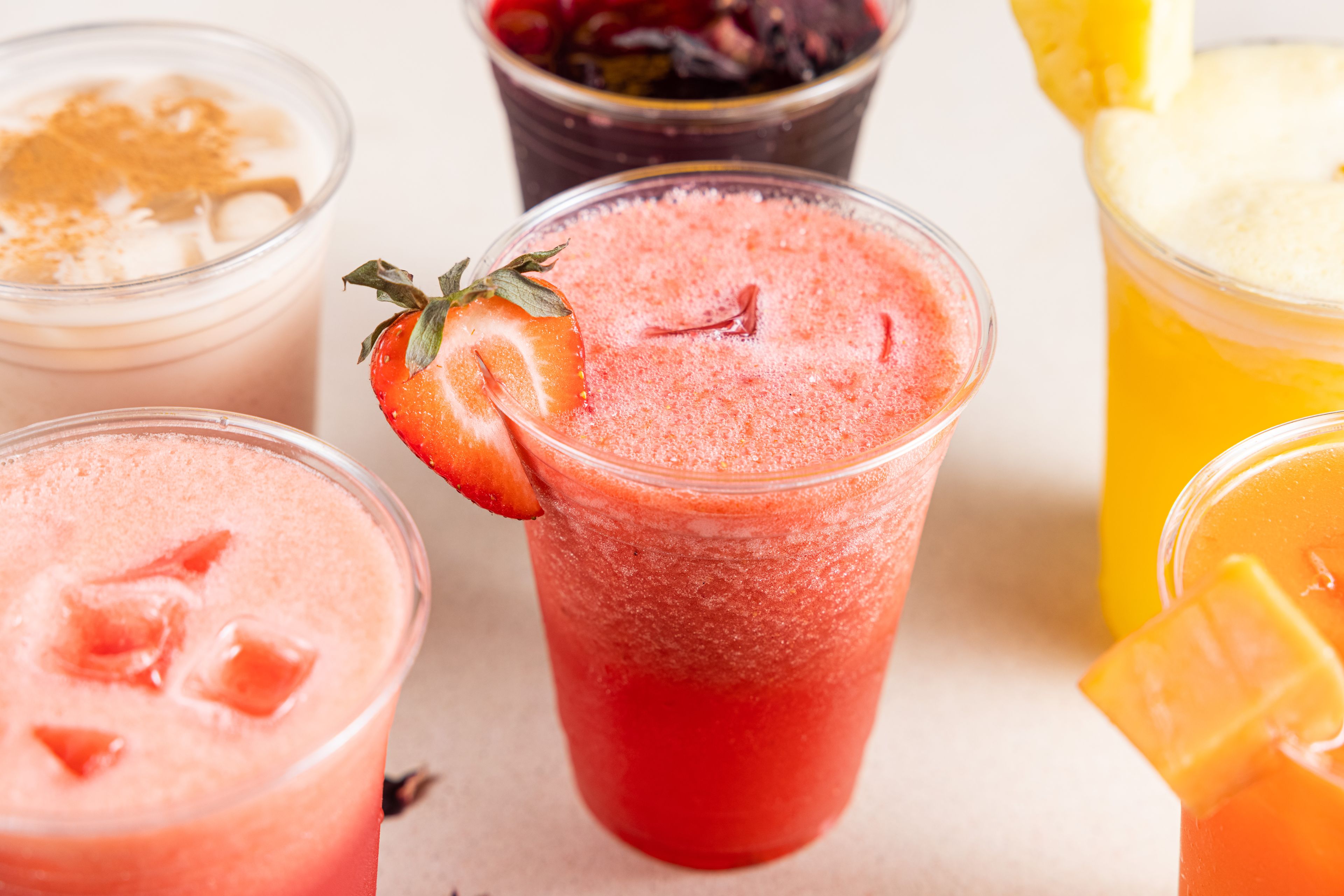 Strawberry Agua Fresca.