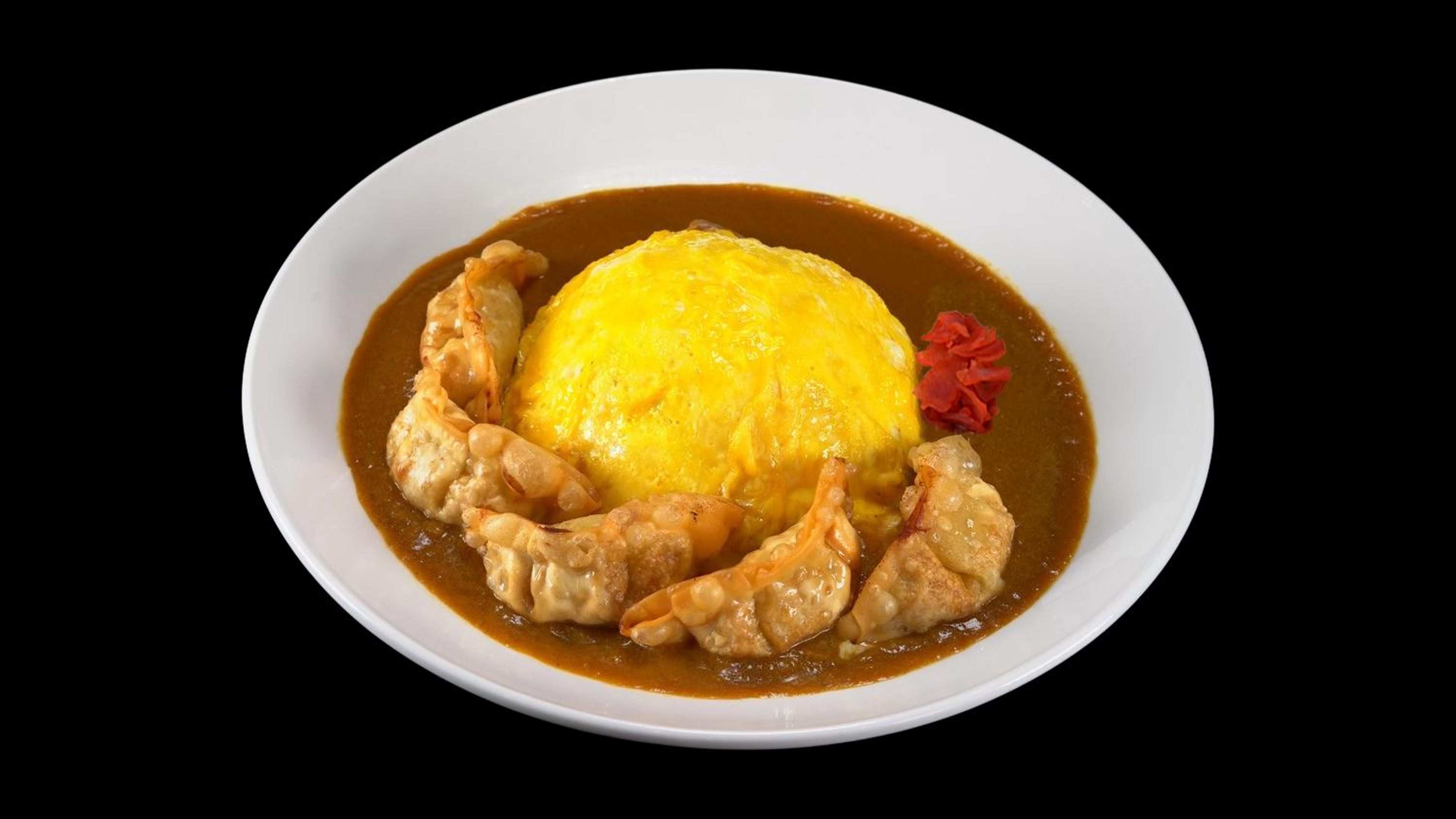 Omelet Gyoza Curry.