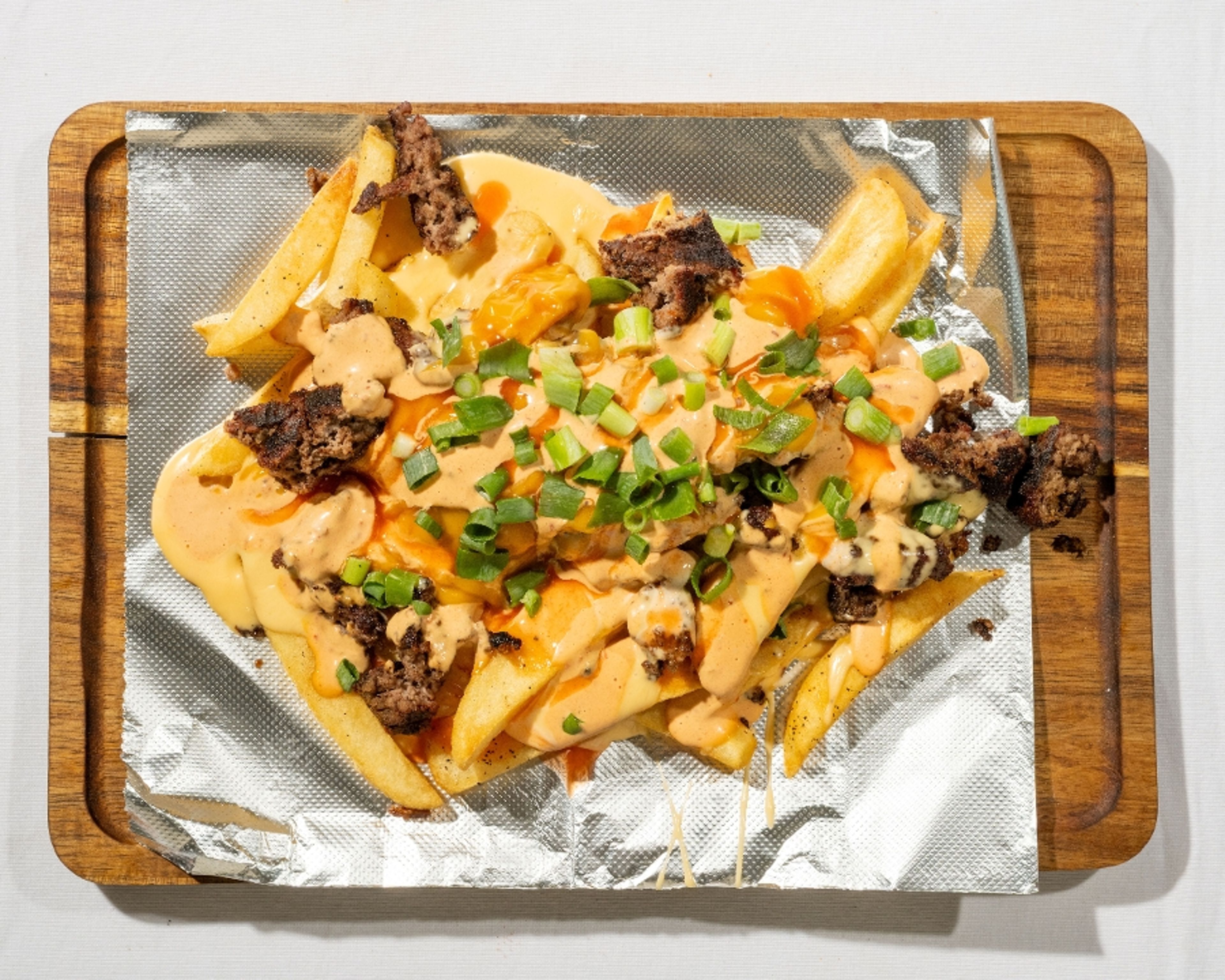 Loaded Fries with Beef.