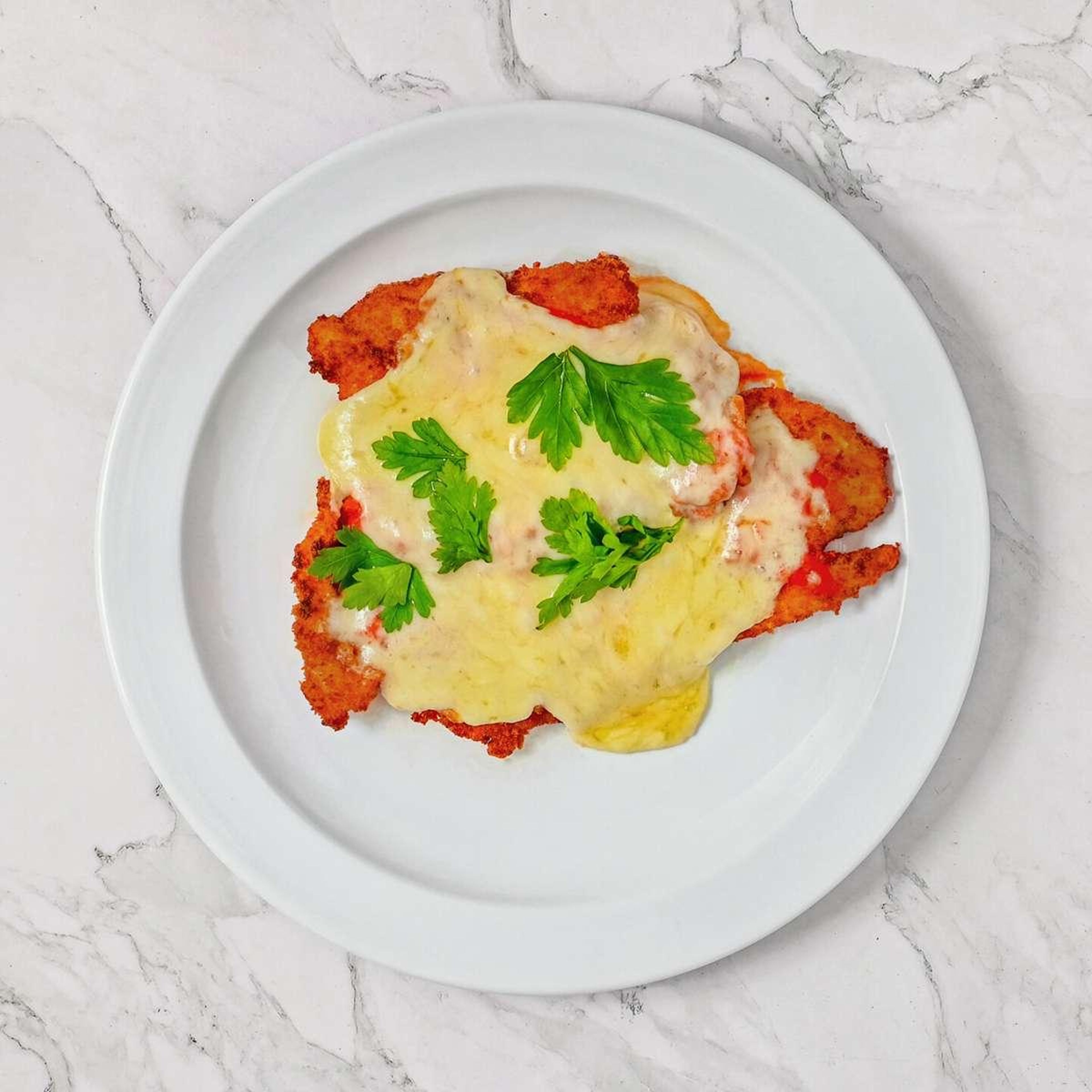 Chicken Parmigiana Entree.