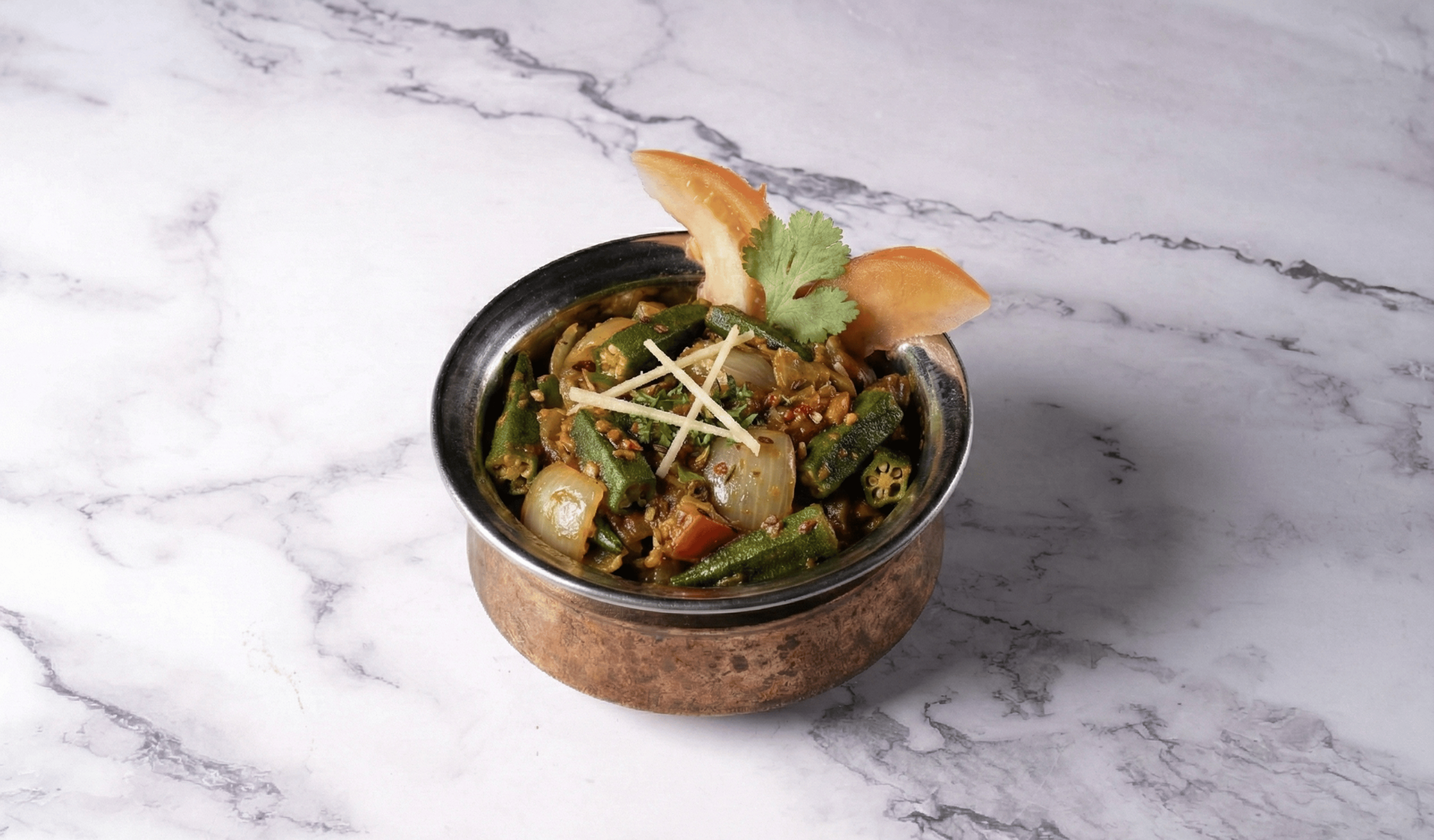 BHINDI (OKRA) MASALA.