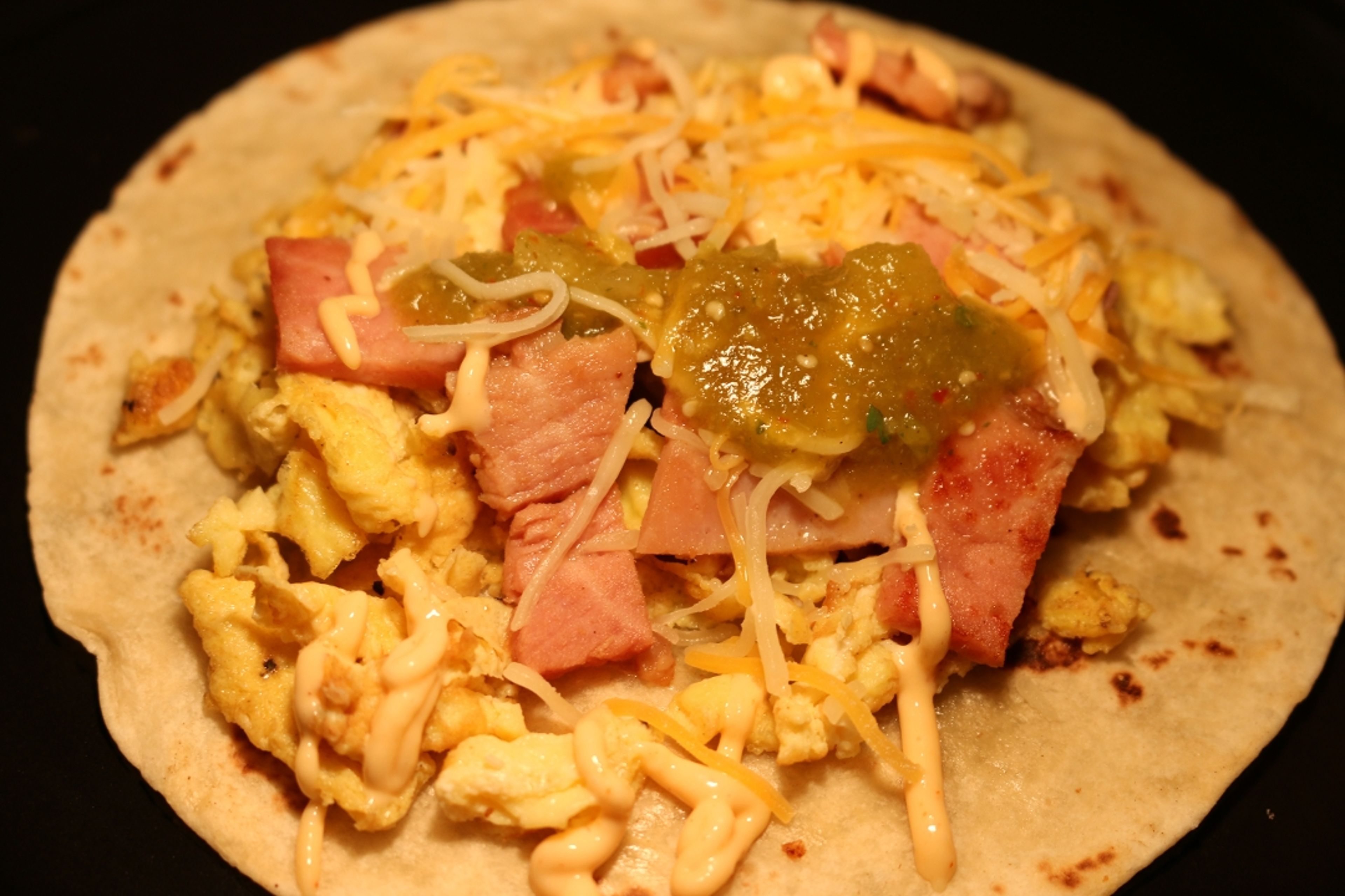 Breakfast Sausage Taco.