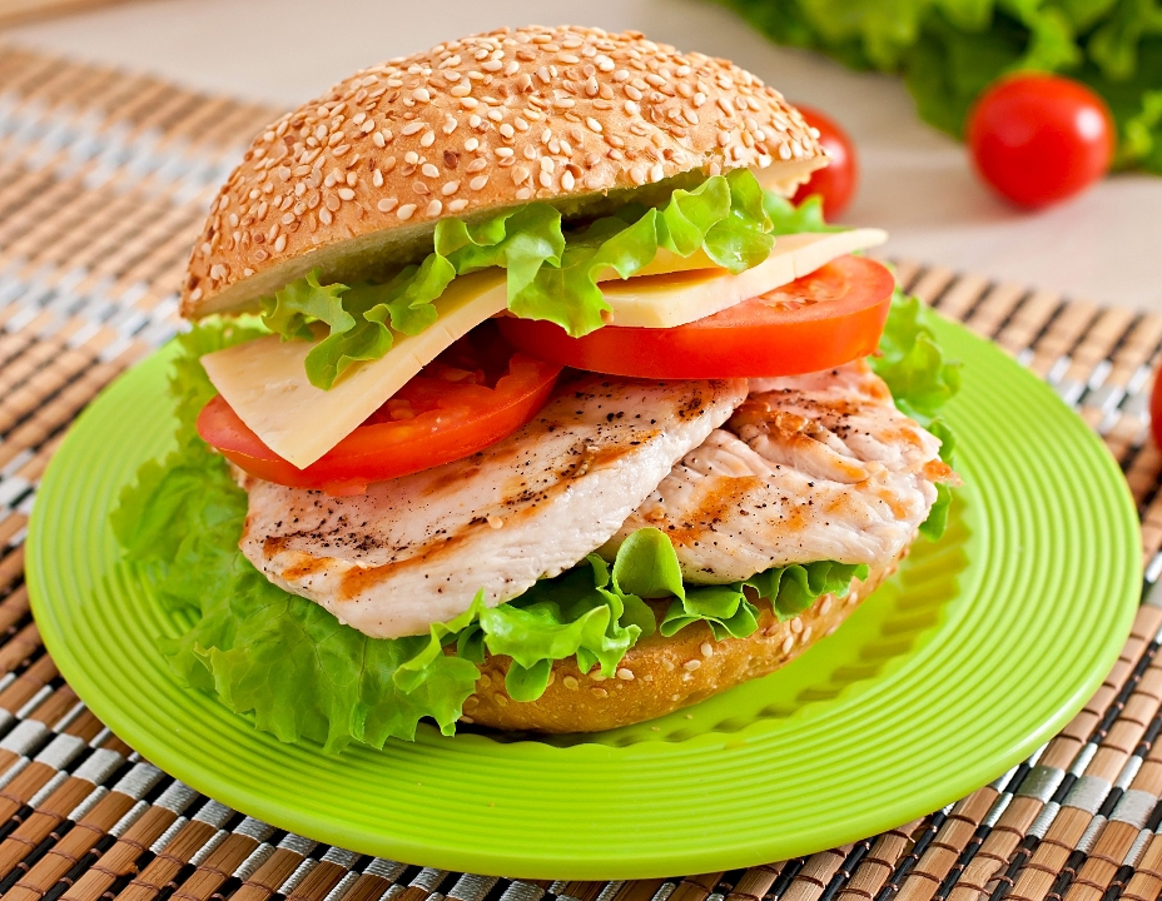 Char-Grilled Chicken Sandwich.