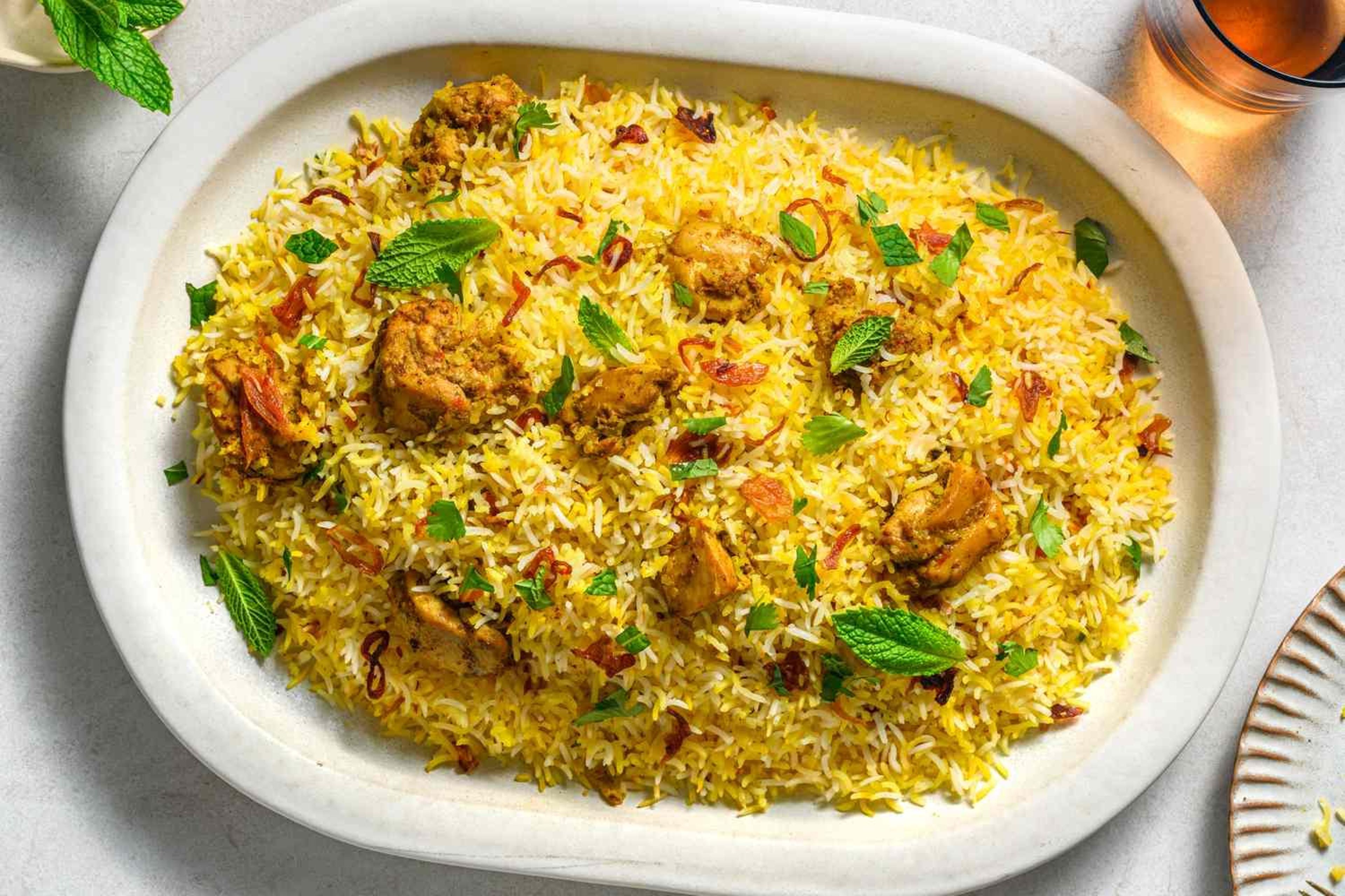Boneless Chicken Biryani Family Pack.