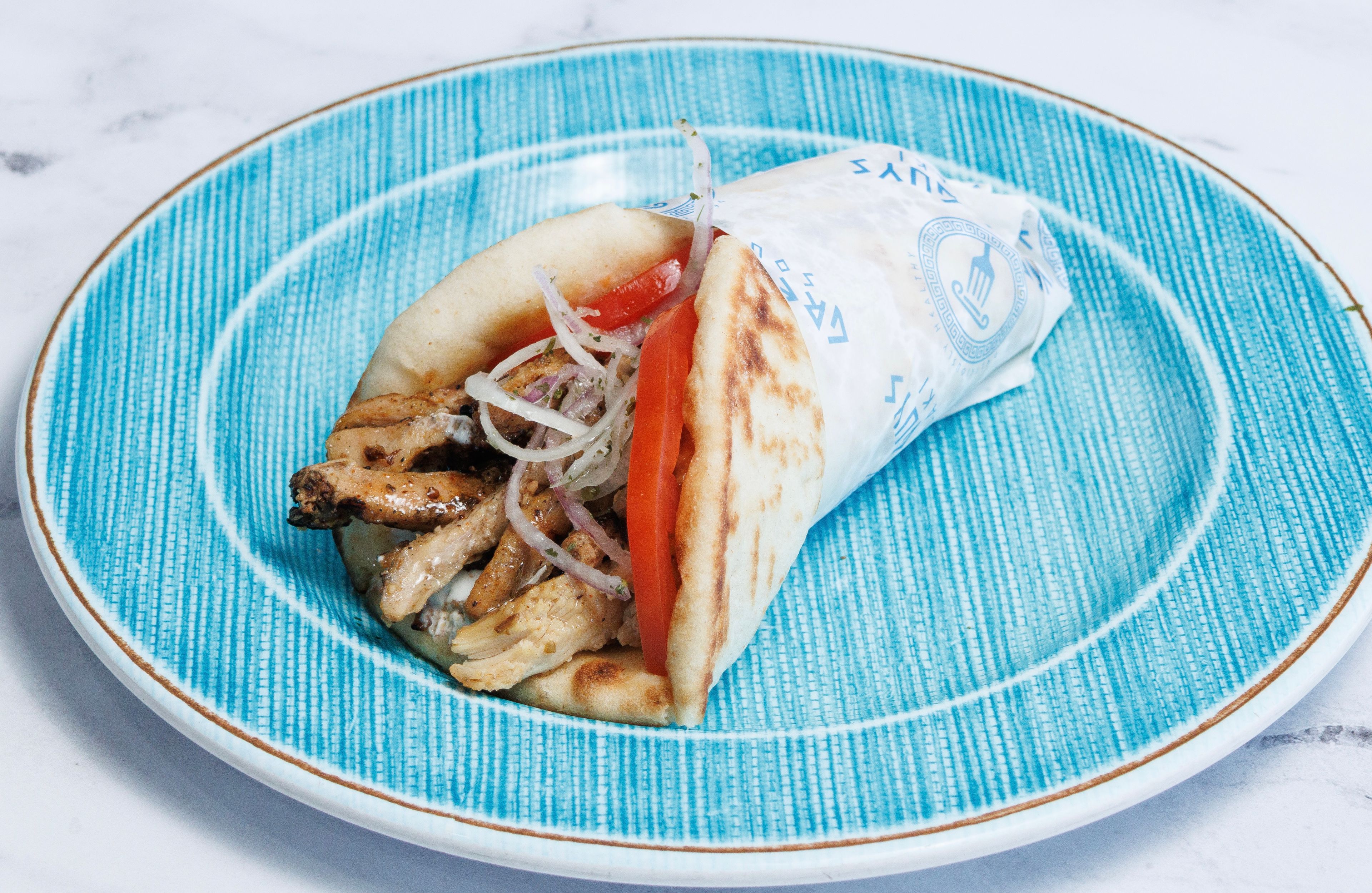 CHICKEN GYRO PITA.