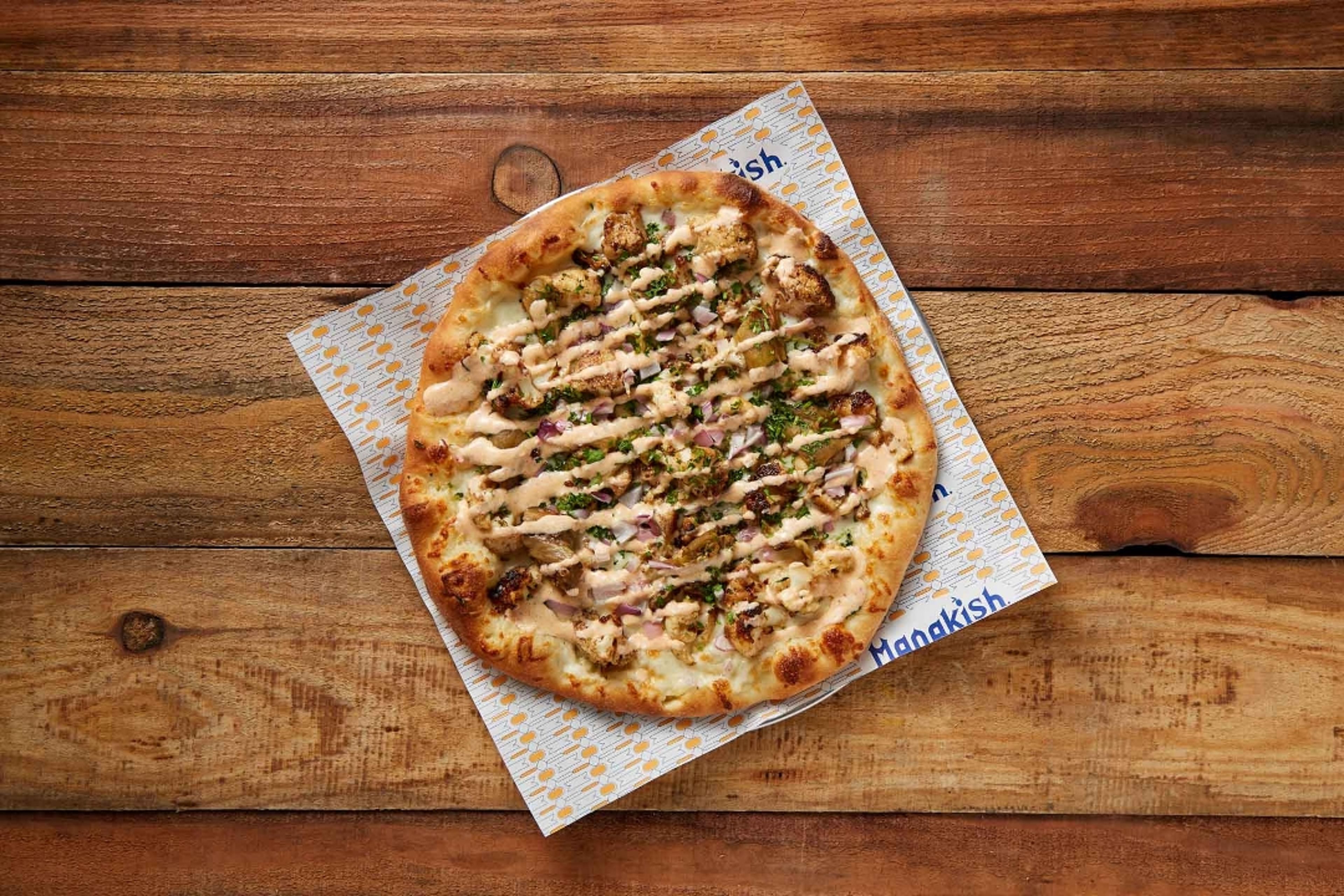 Cauliflower Eggplant & Cheese Manakish.