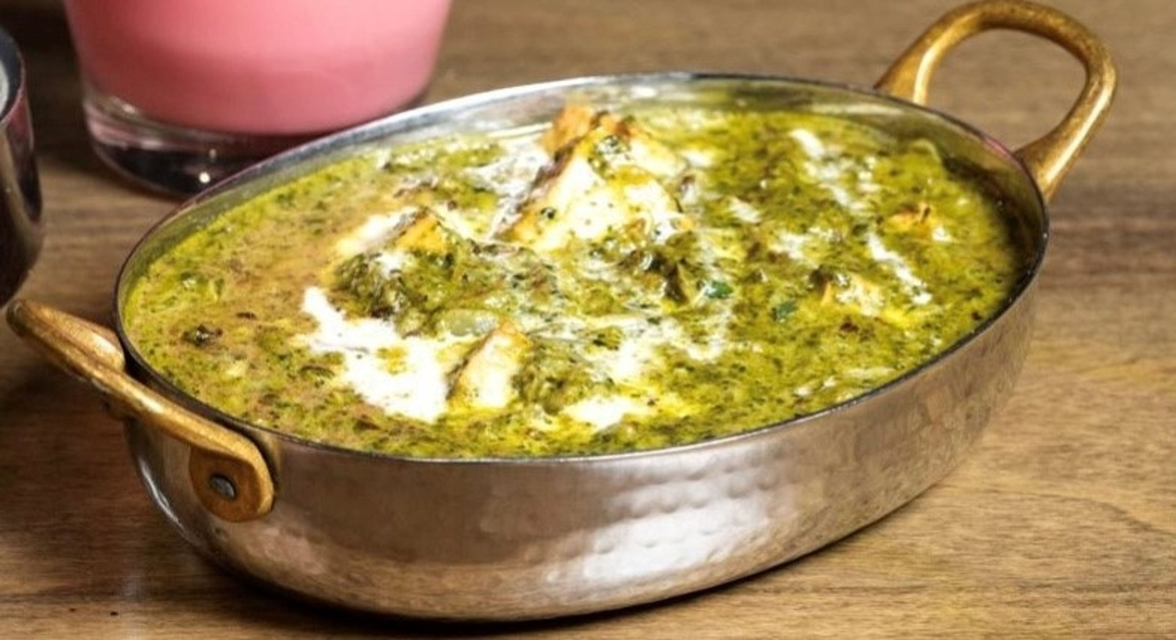 Palak Paneer (Saag Paneer).