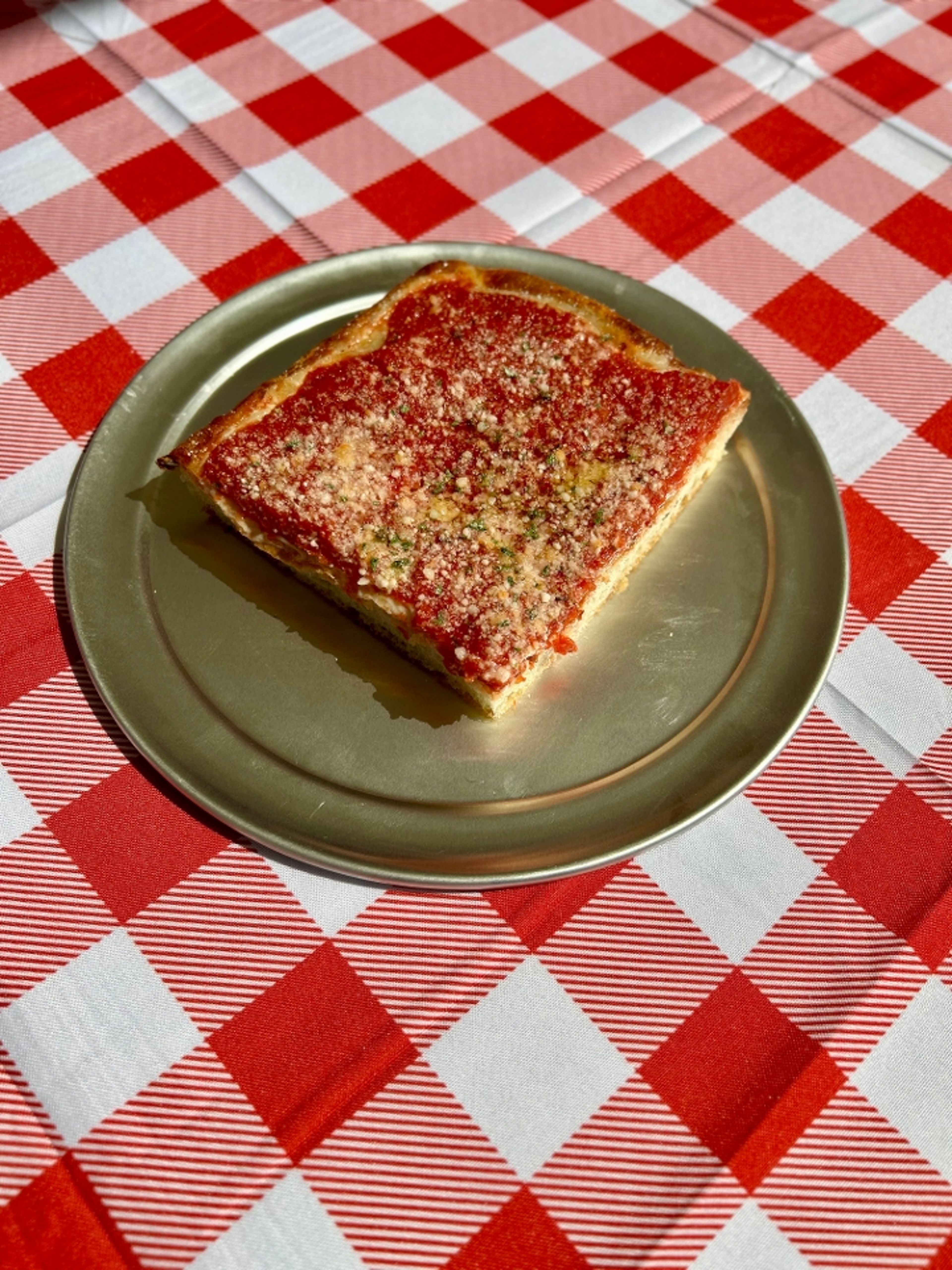 Upside Down Sicilian Slice.