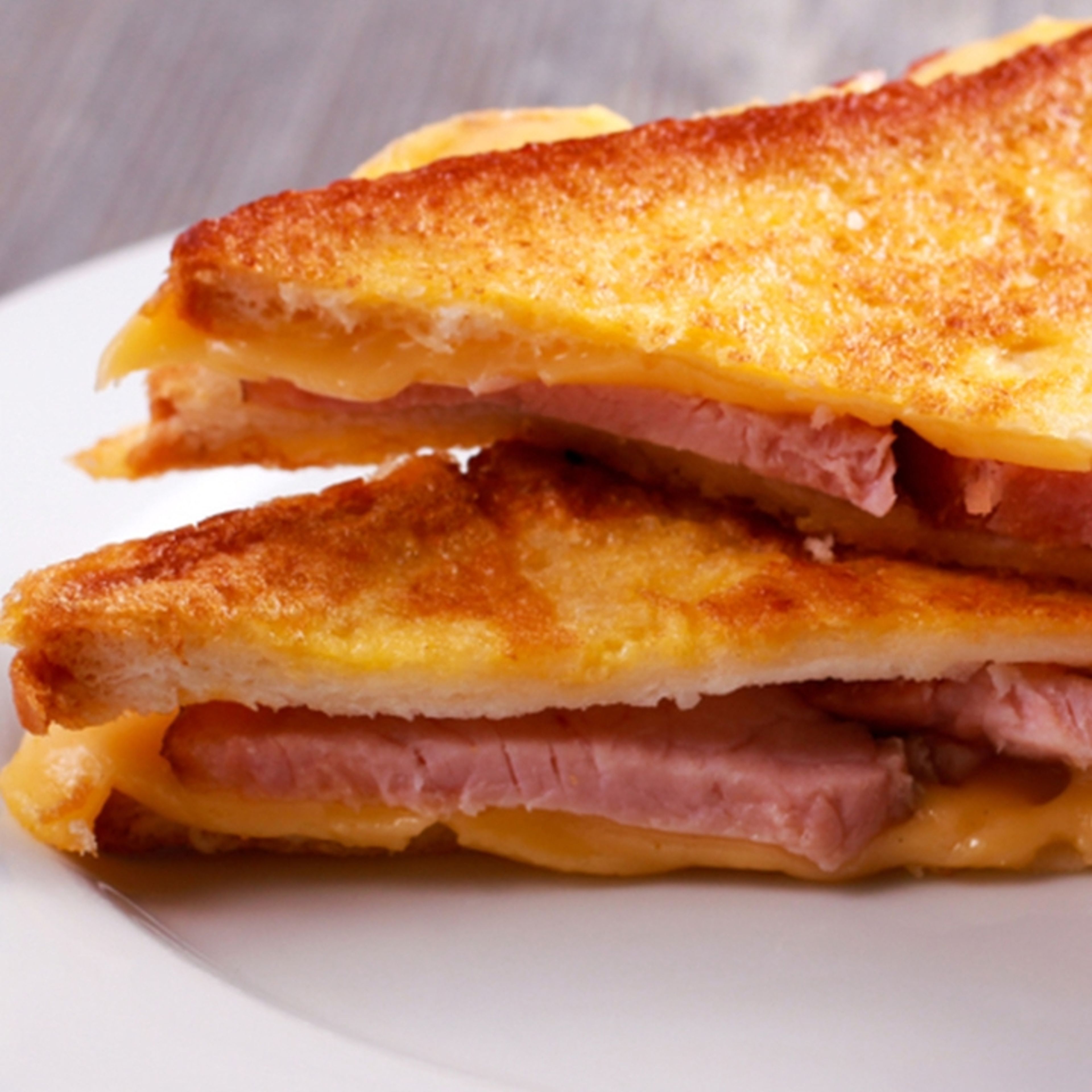 Grilled Cheese with Ham.
