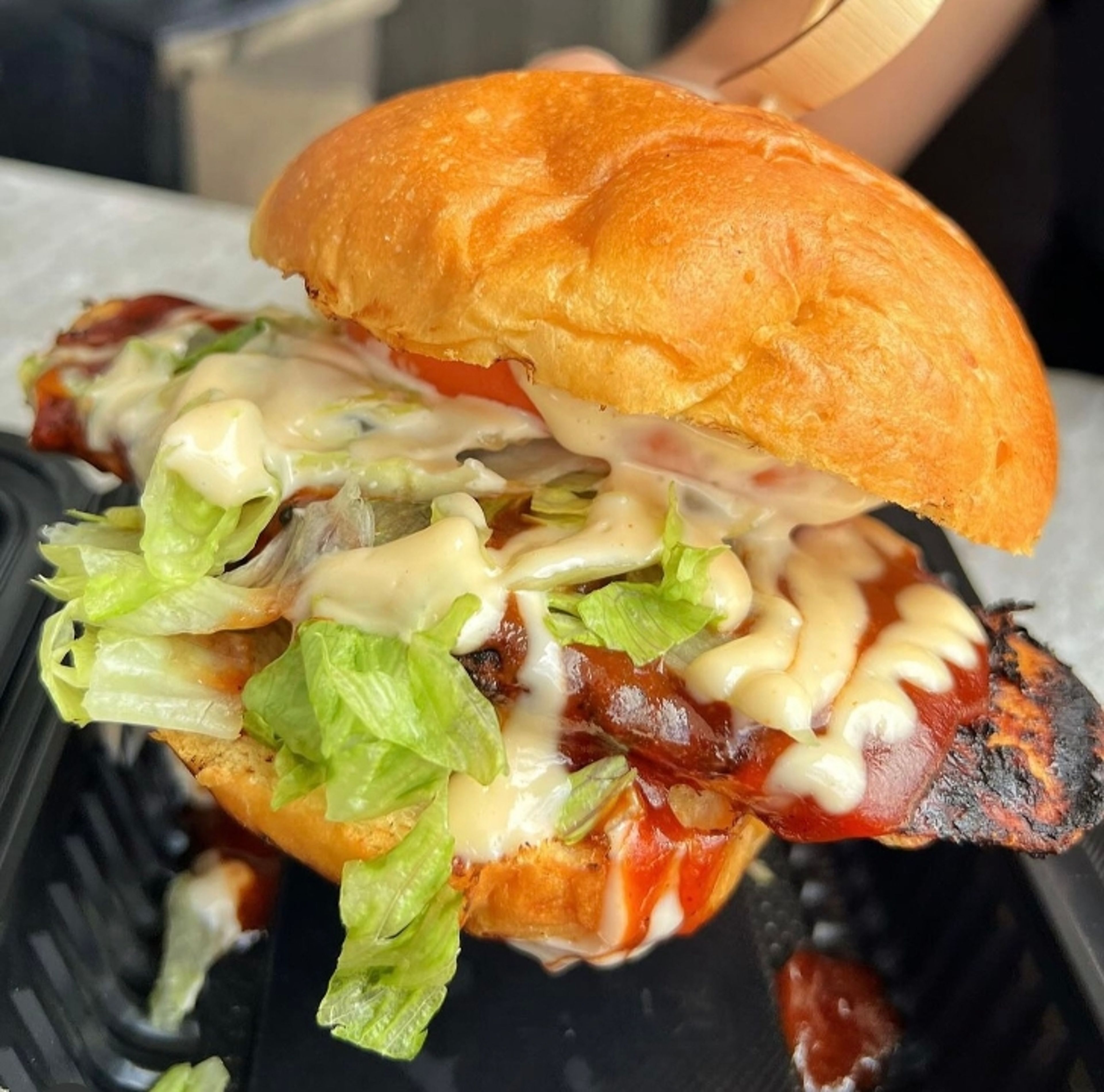 GRILLED CHICKY’S SANDWICH.