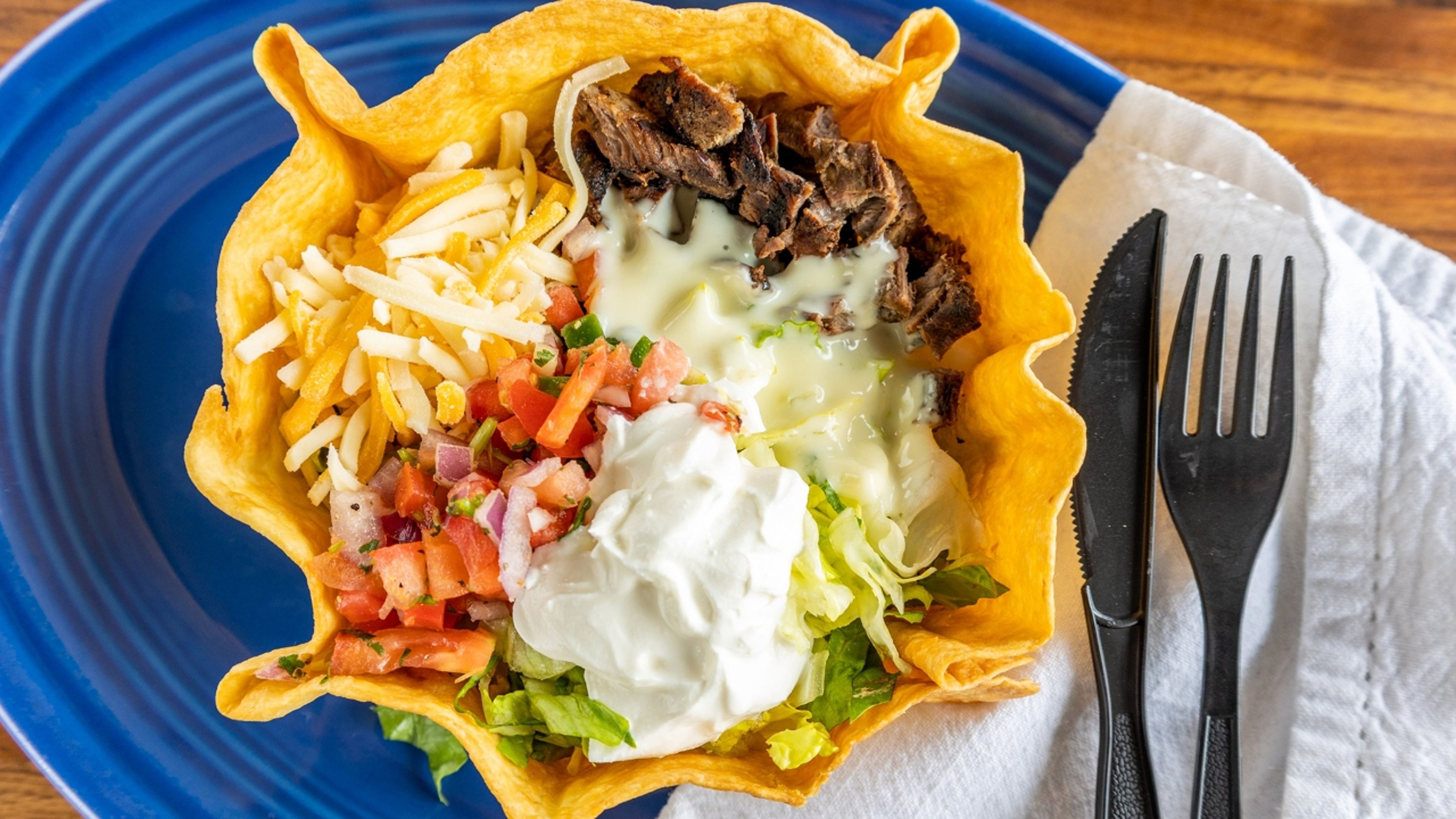 Carne Asada Taco Salad.