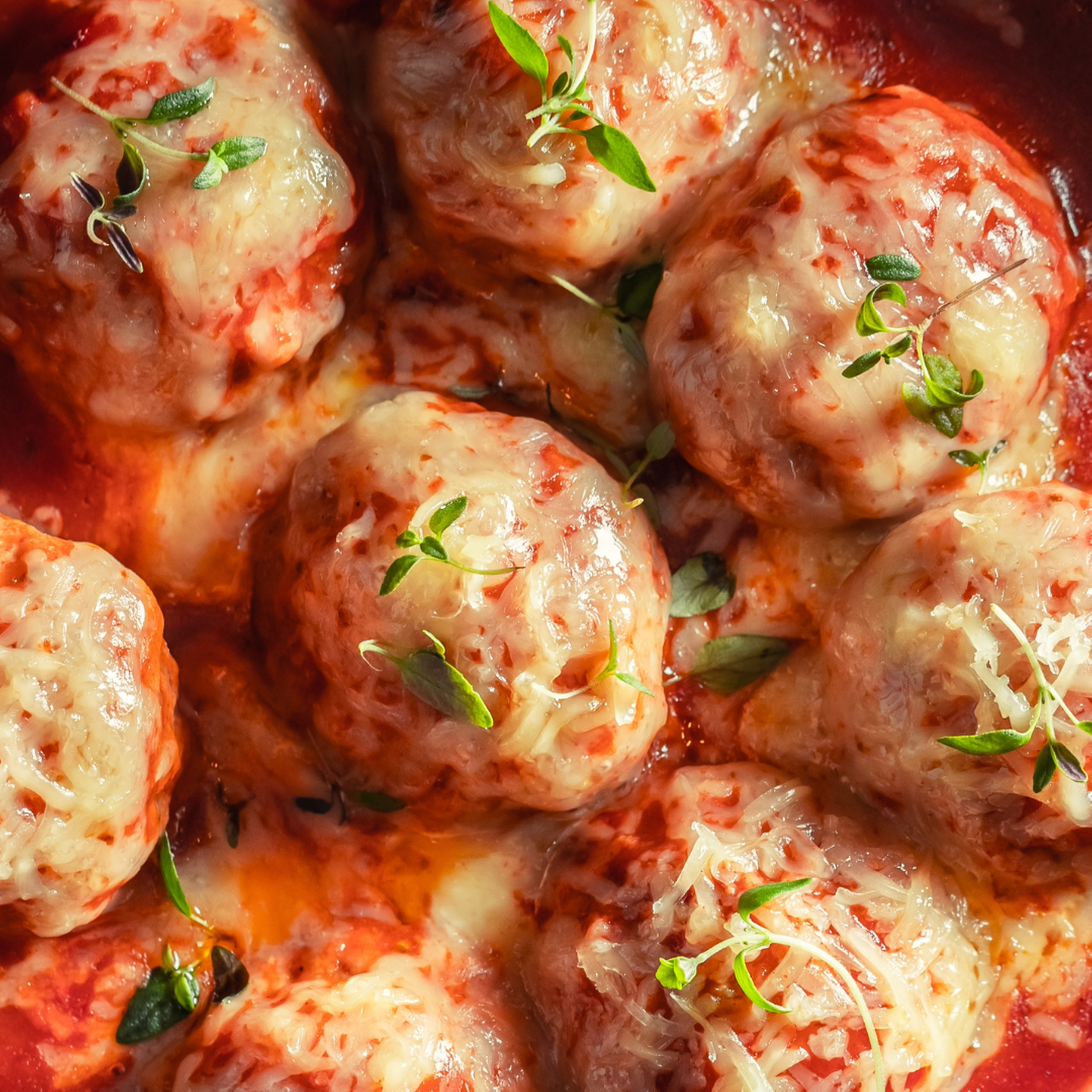 Handmade meat-balls.