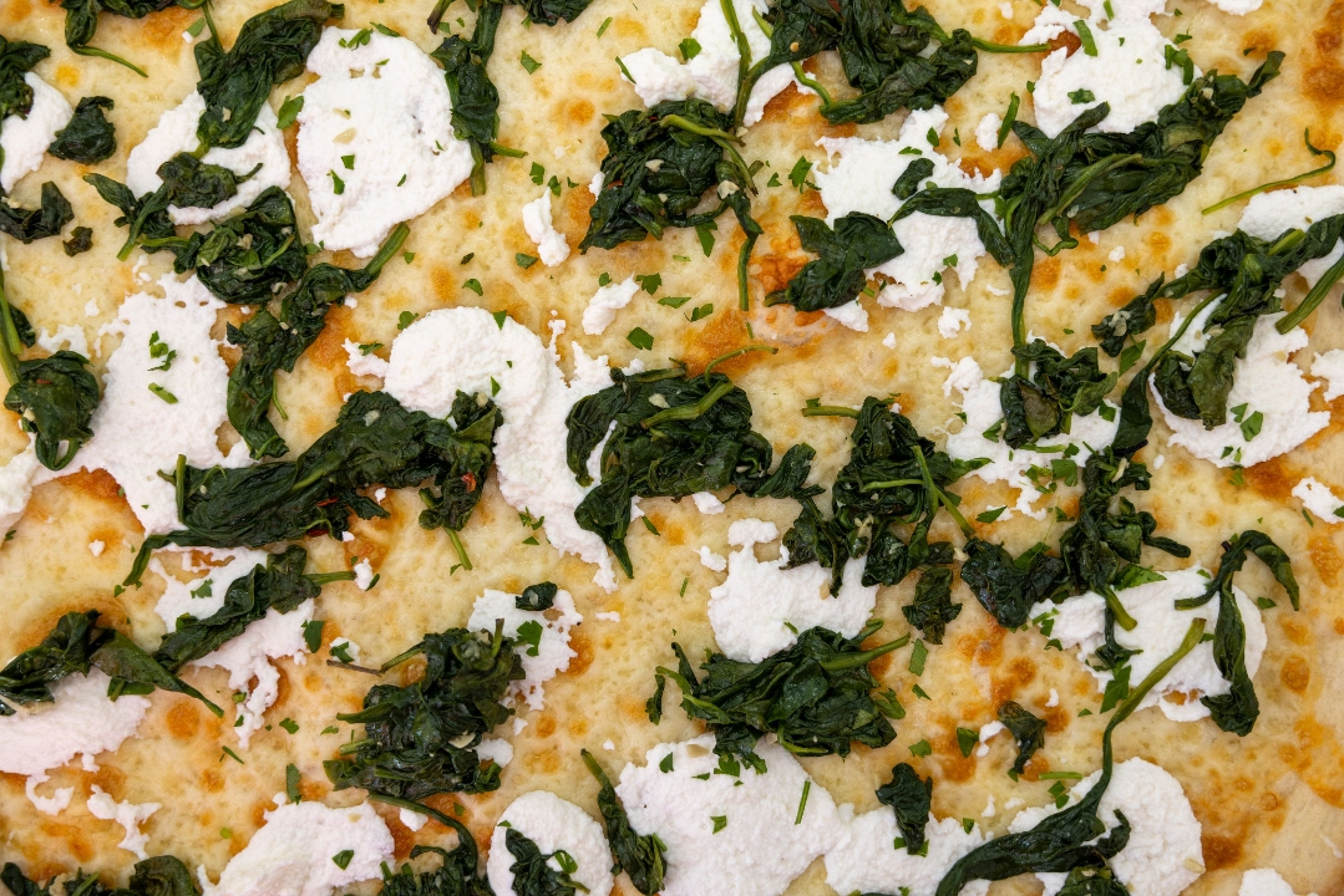White with Spinach Pie.