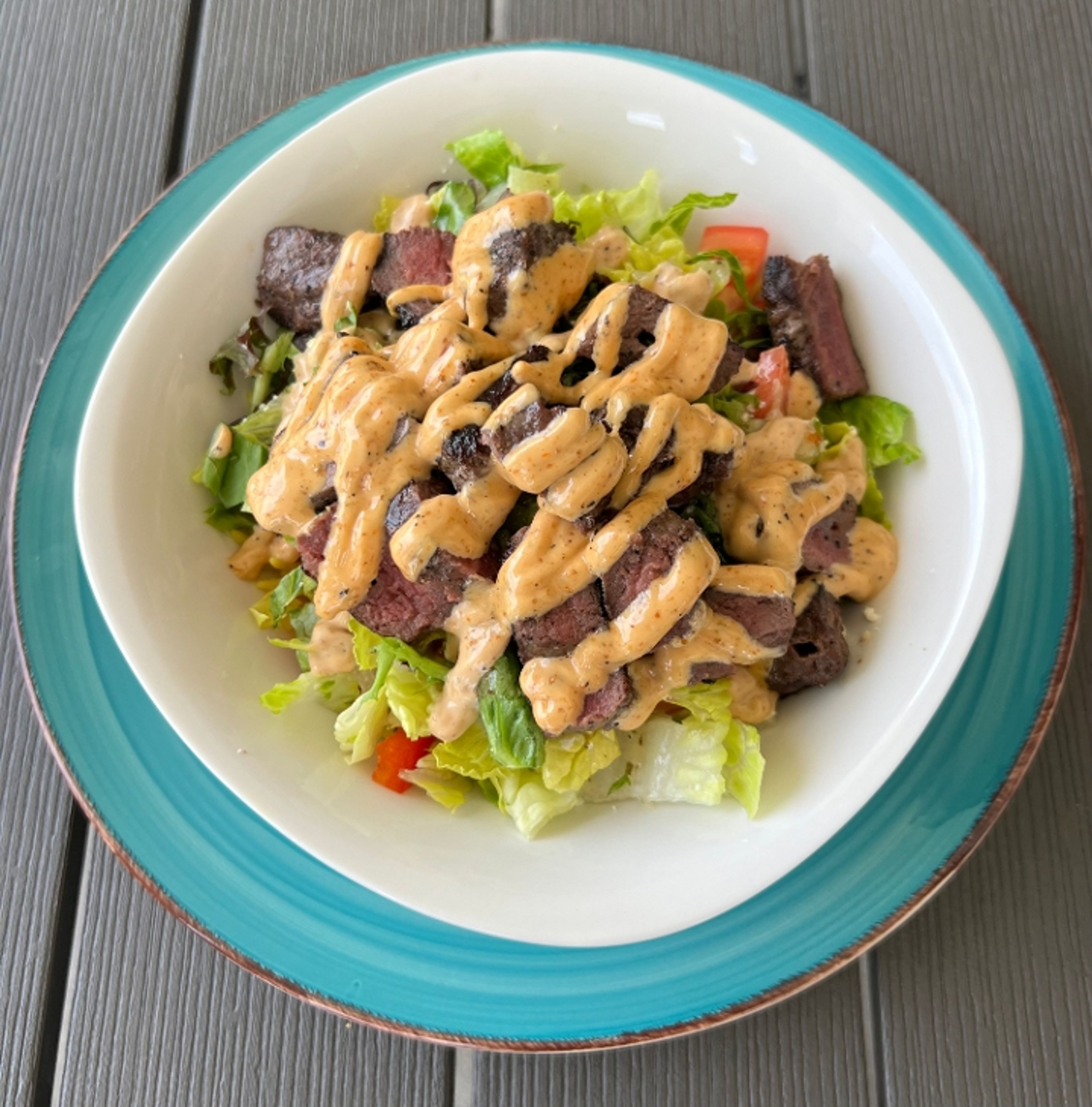 Grill Steak rice bowl.