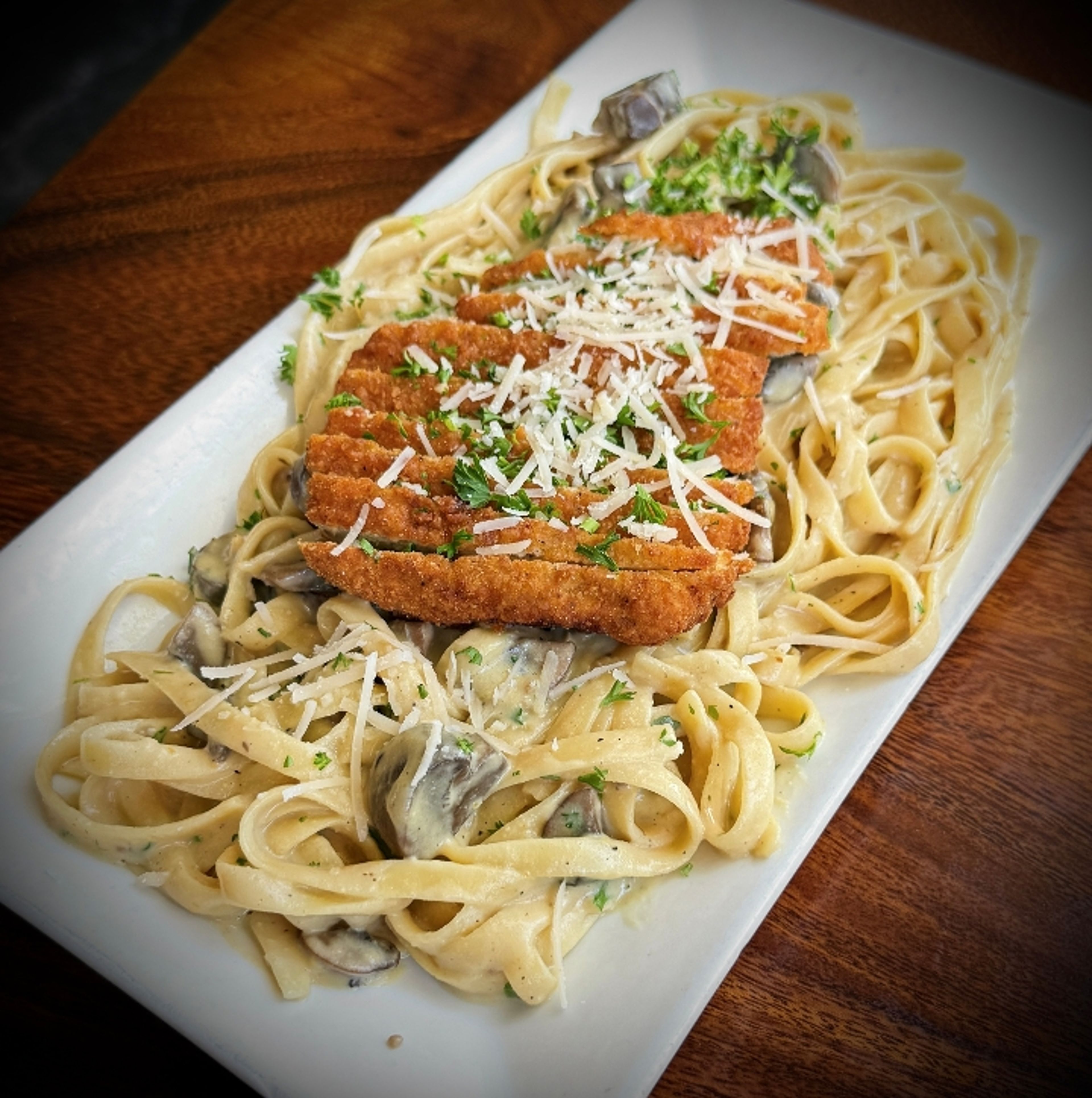 Chickun Marsala Fettuccine.