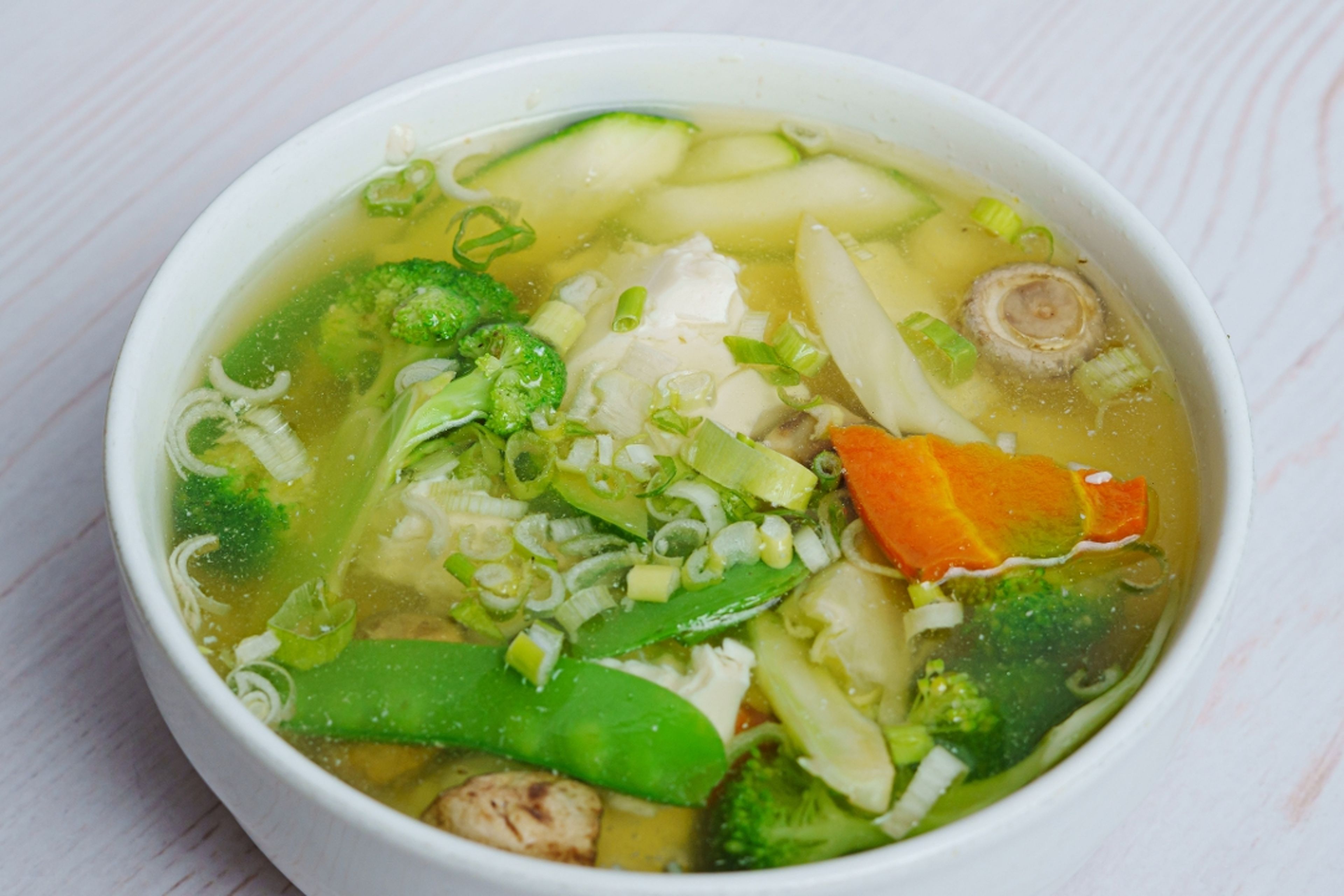 Vegetable Bean Curd Soup.