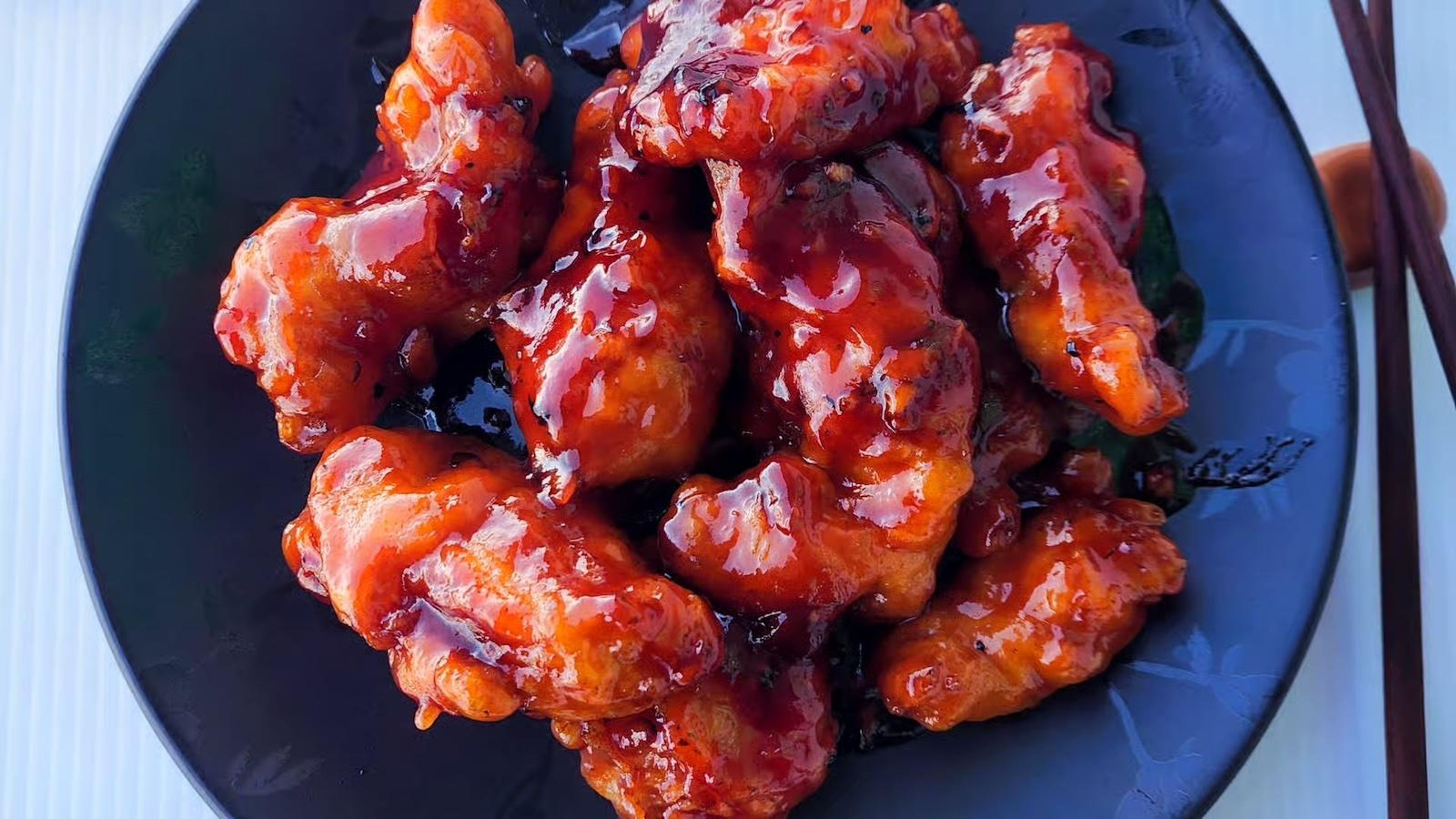 Crispy Chicken in Sweet Chili Sauce (gf).