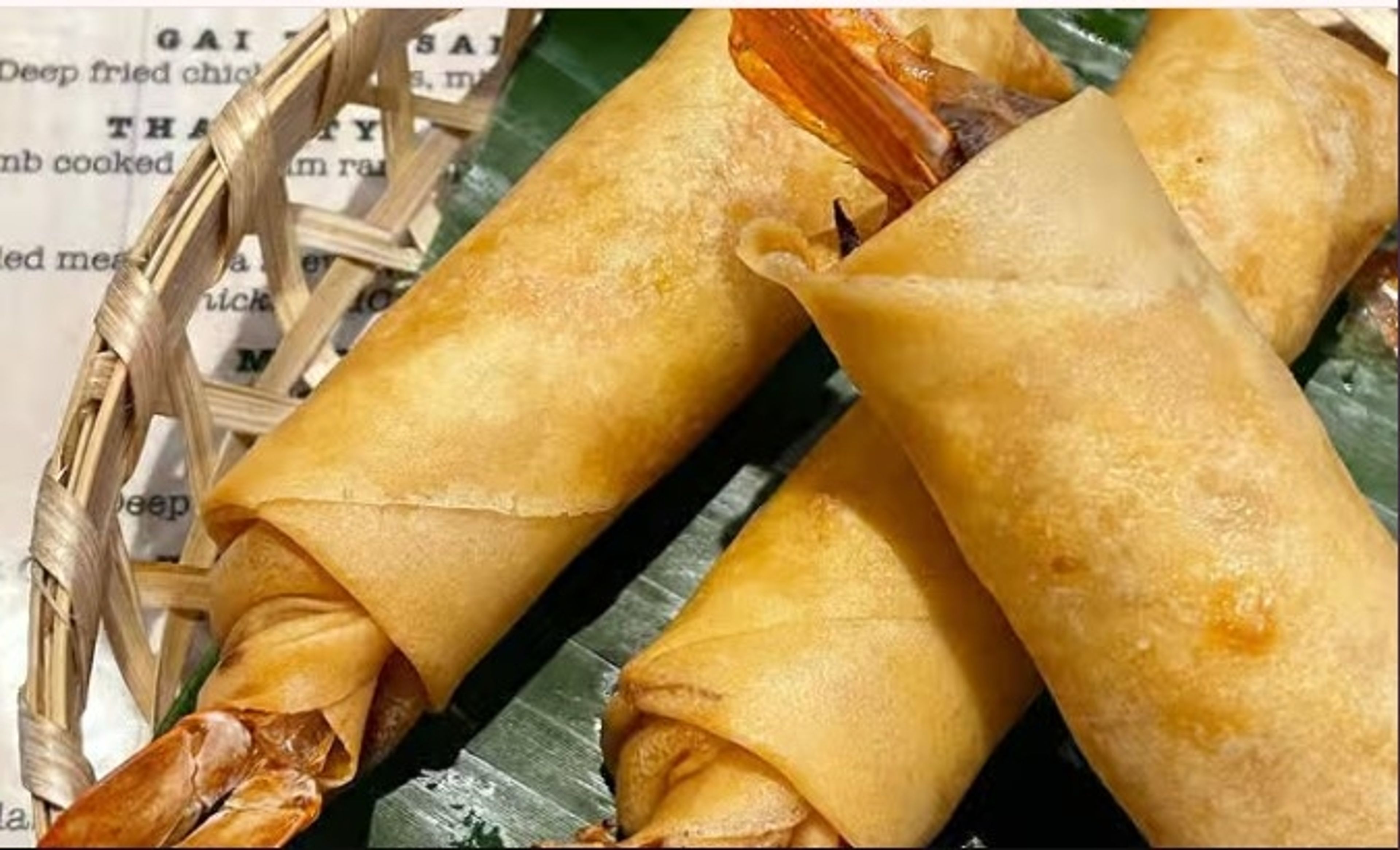 Vegetable Spring Rolls.