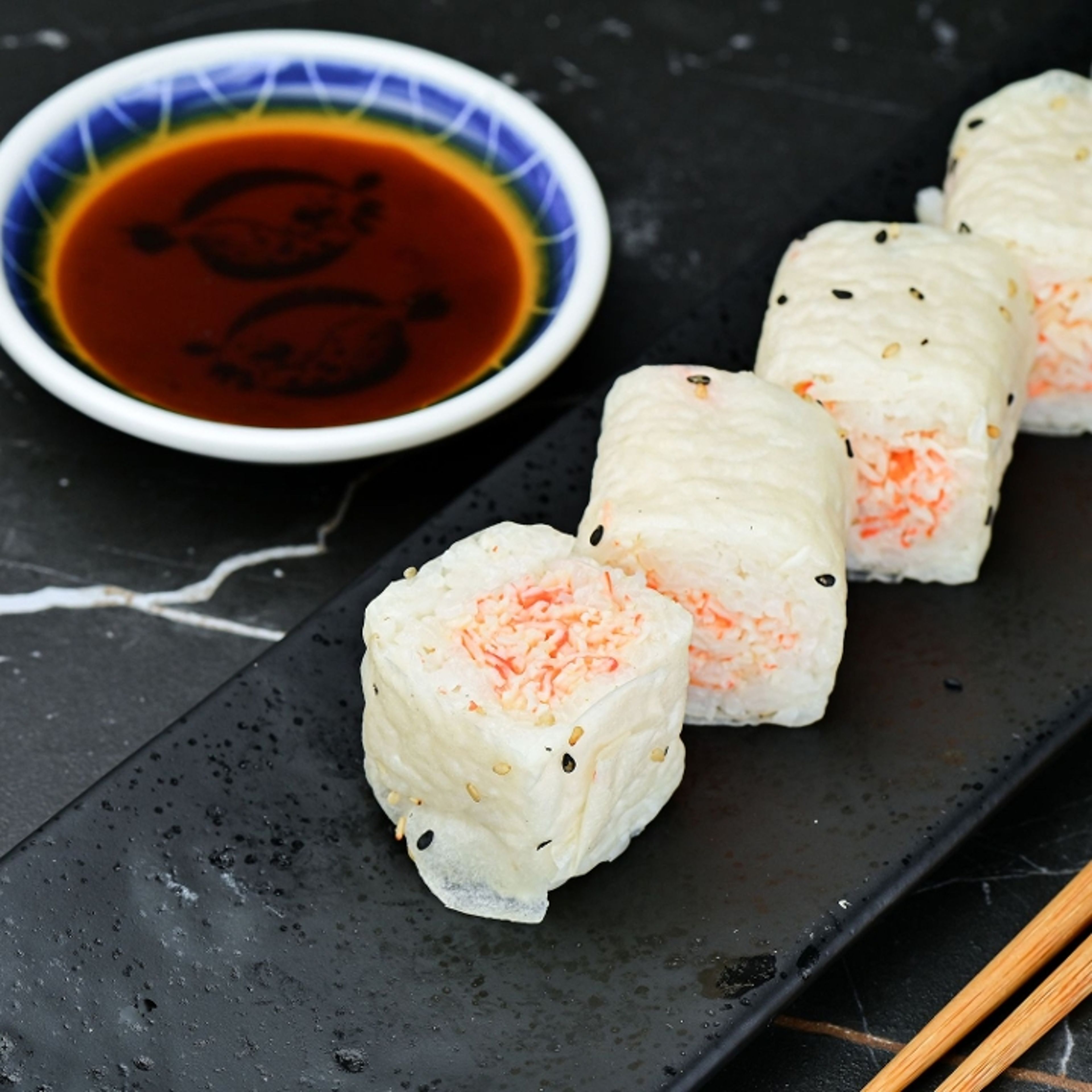 Soy Butter Crab Roll.