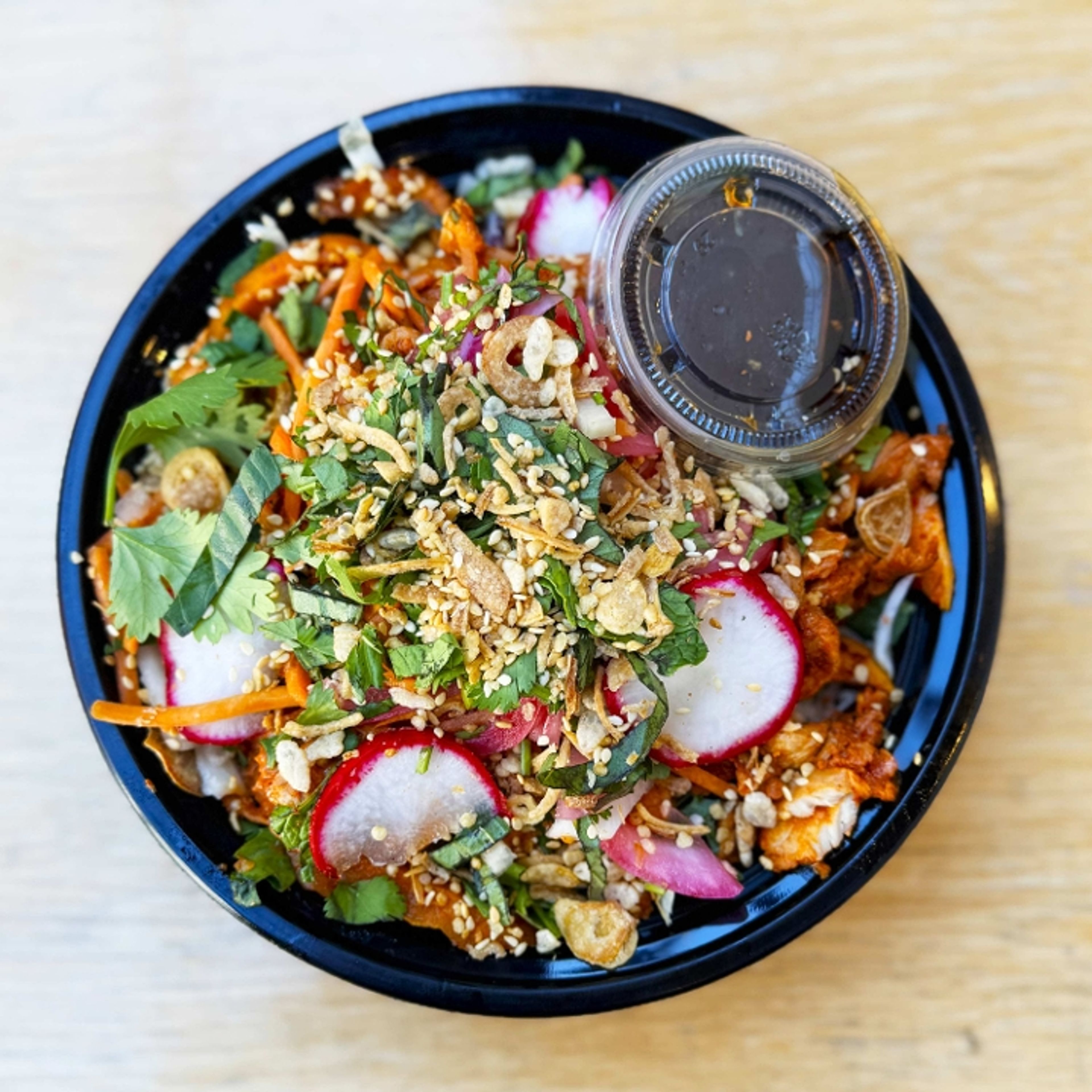 Korean Slow cooked Beef Salad.