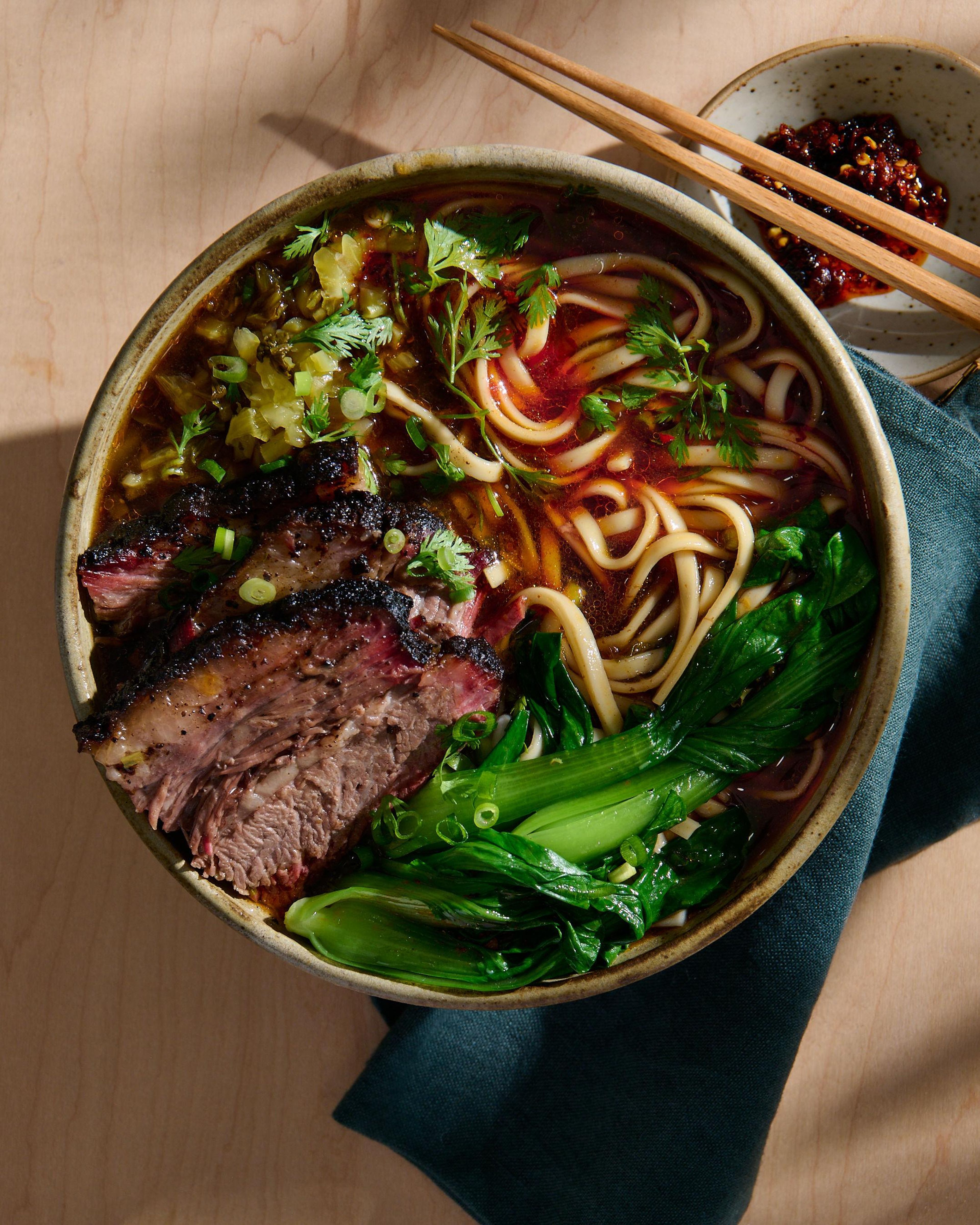 BBQ Brisket Noodle Soup.