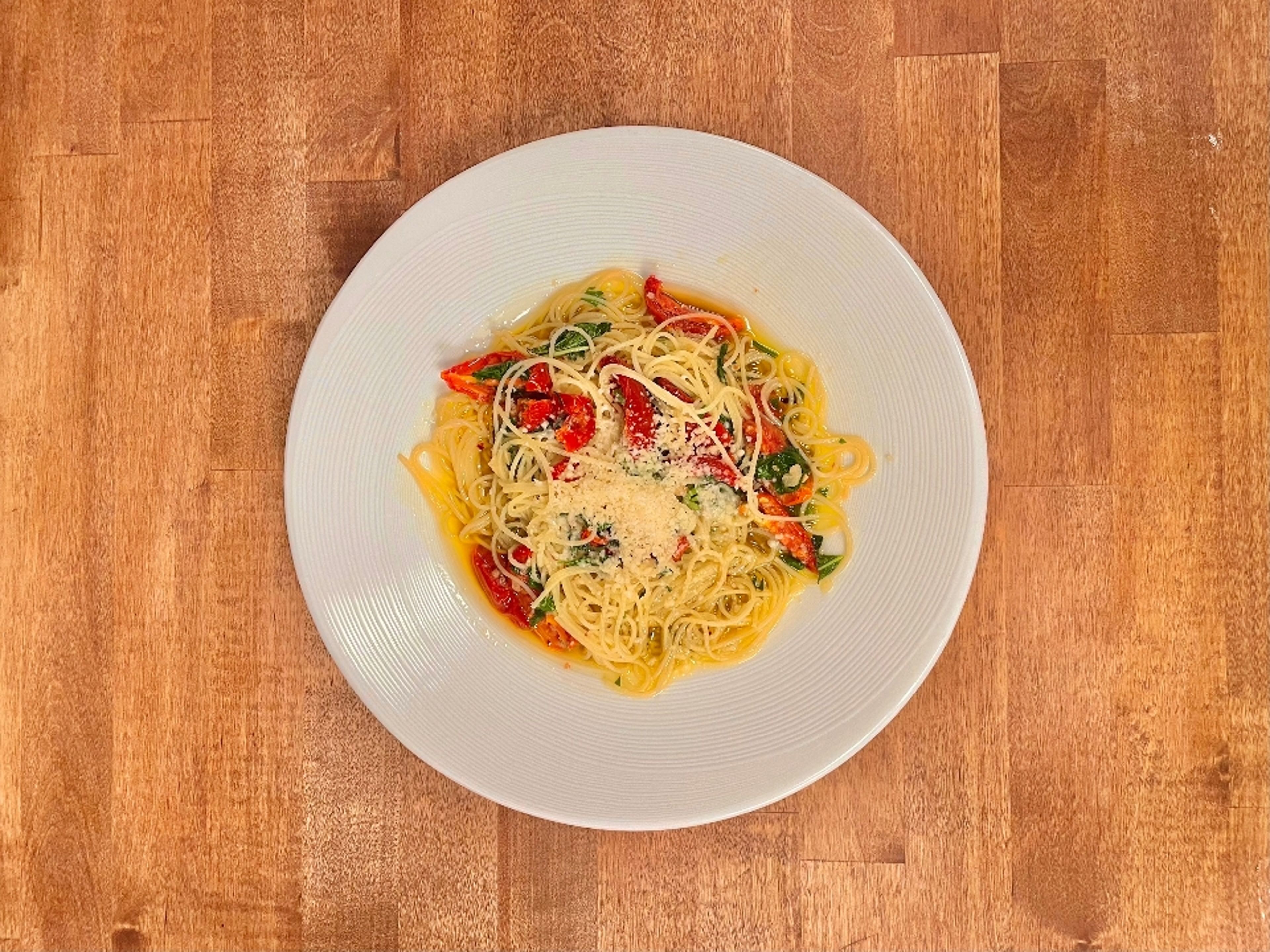 Capellini w/ SHRIMP.