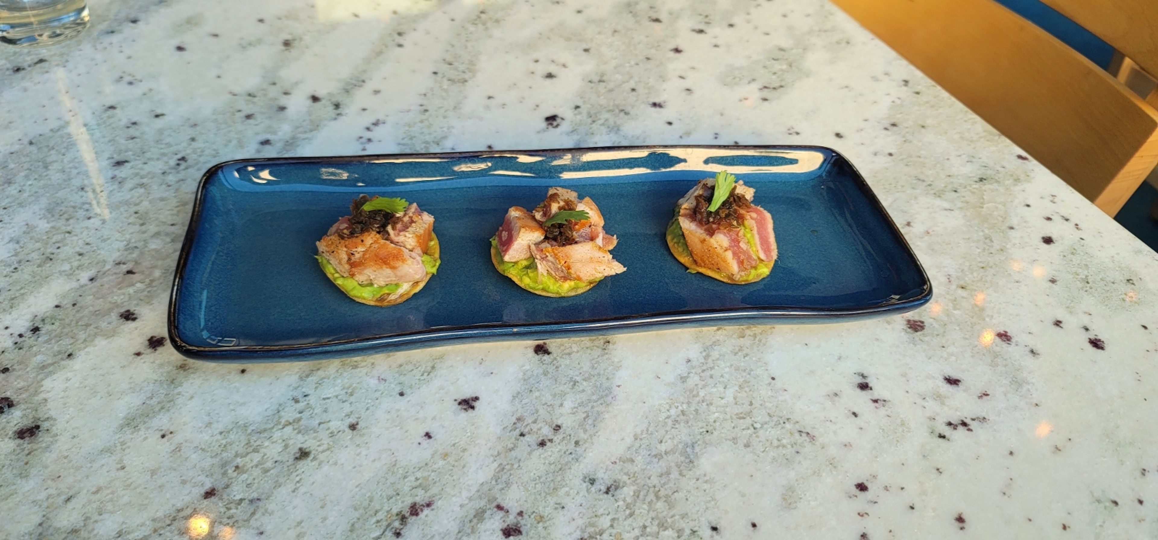 *Ahi-Tuna Tostada.