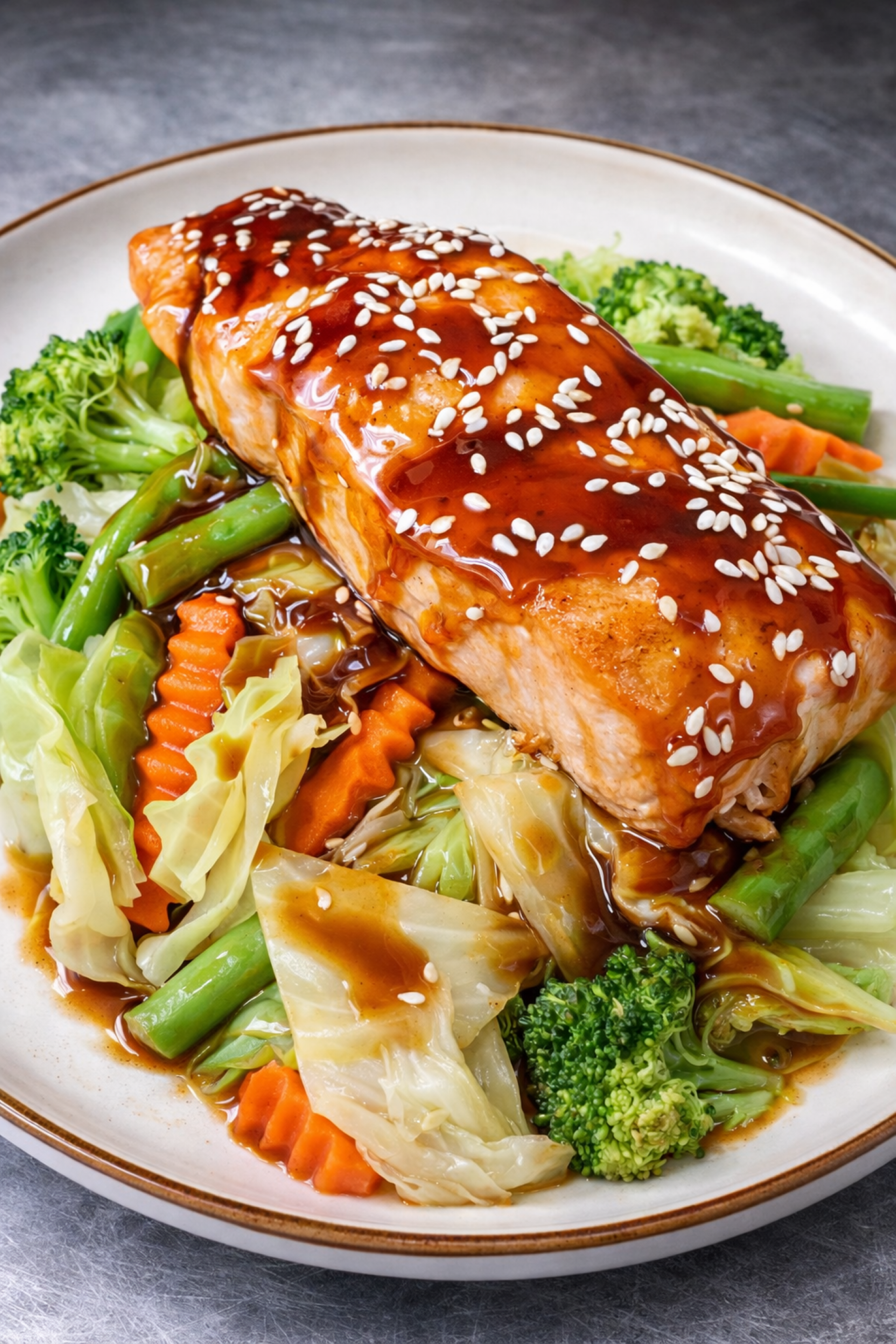 Salmon Teriyaki.