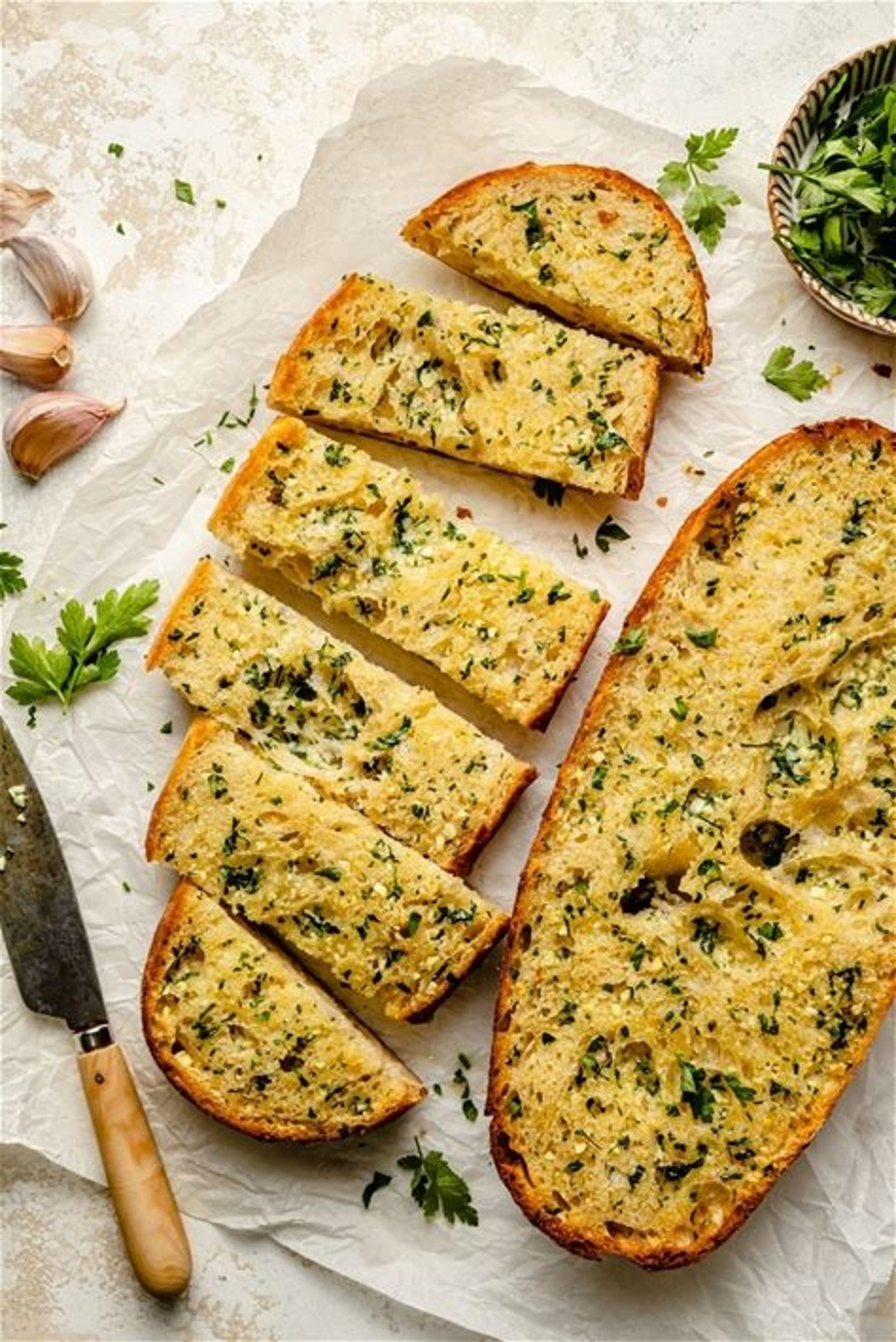 GARLIC BREAD.
