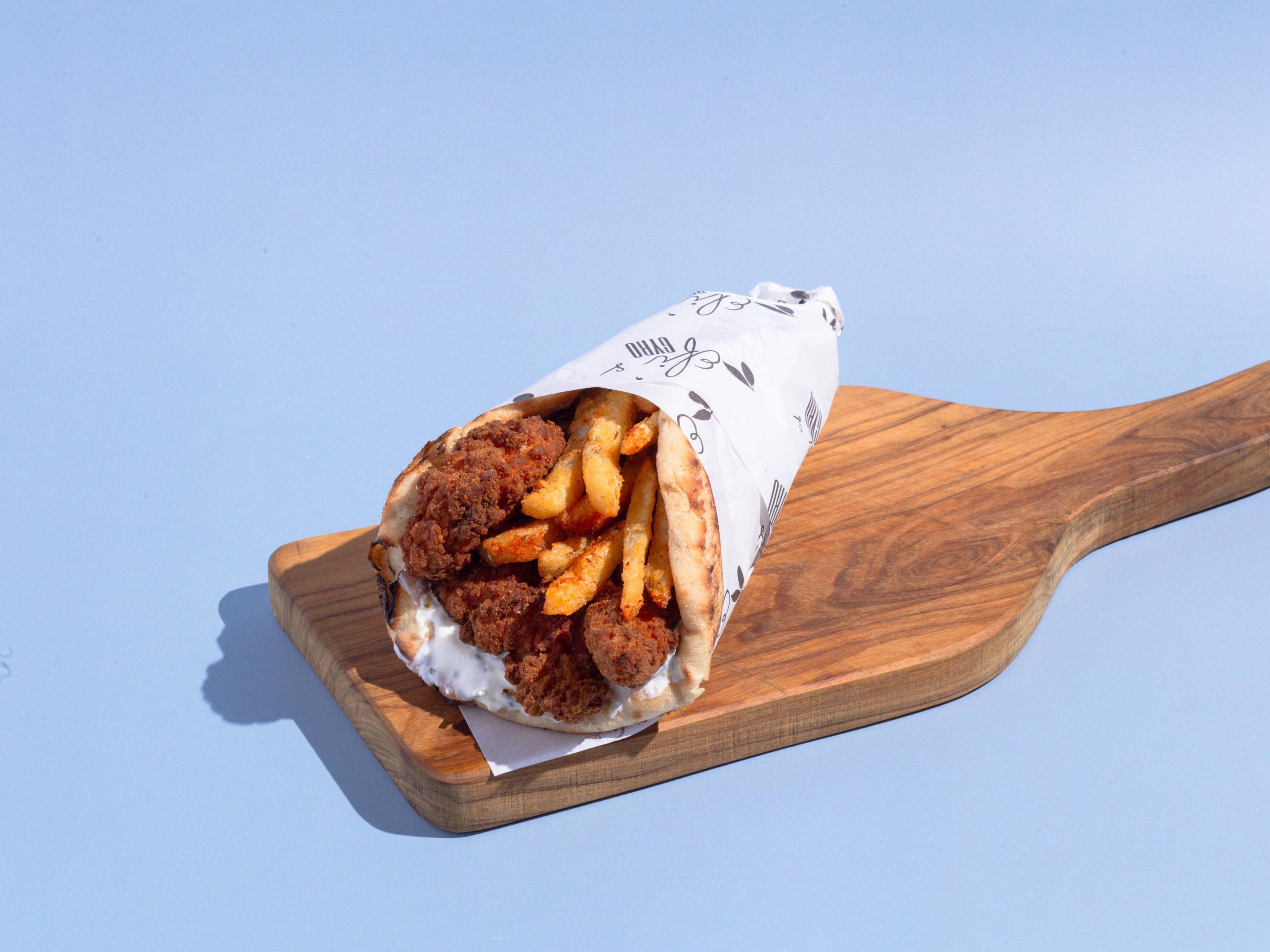 Crispy Chicken Gyro.