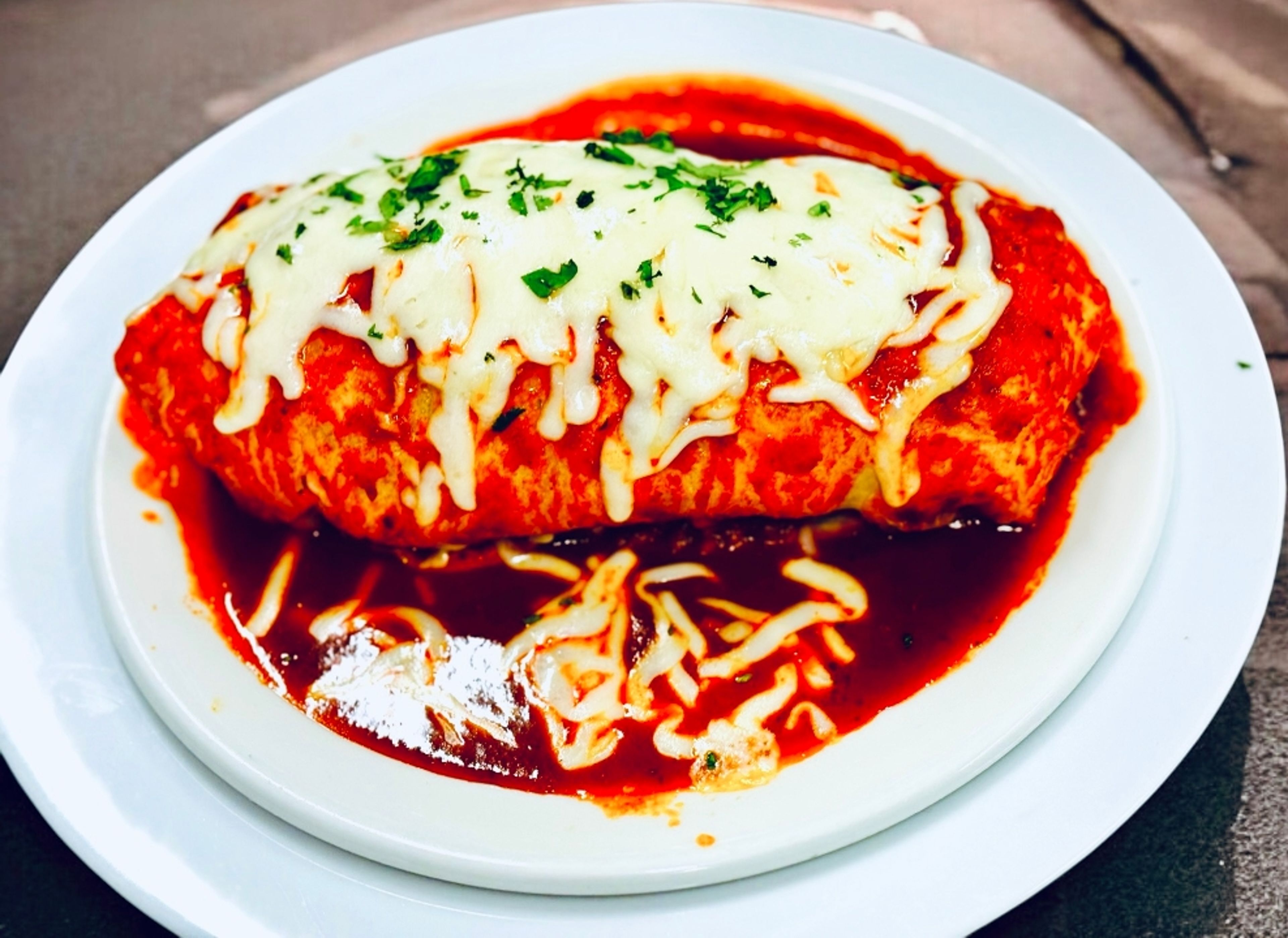 Wet Carnitas Burrito.