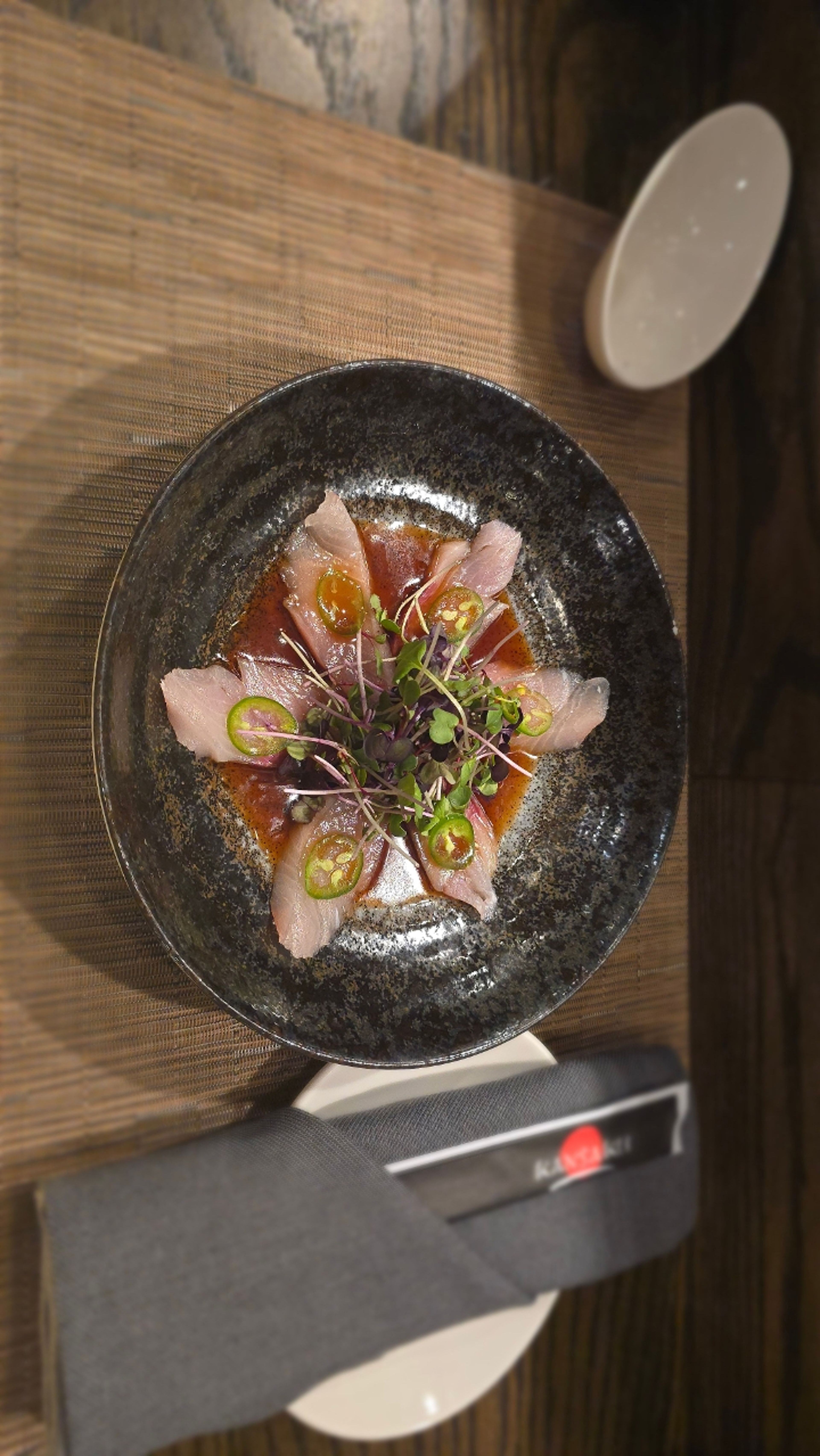 Yellowtail Sashimi Carpaccio.