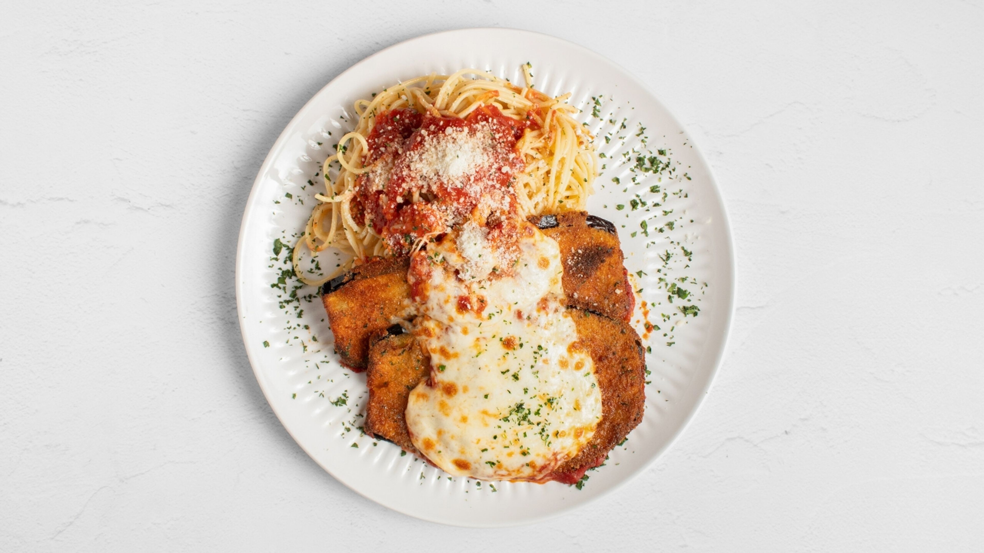 Eggplant Parmigiana.
