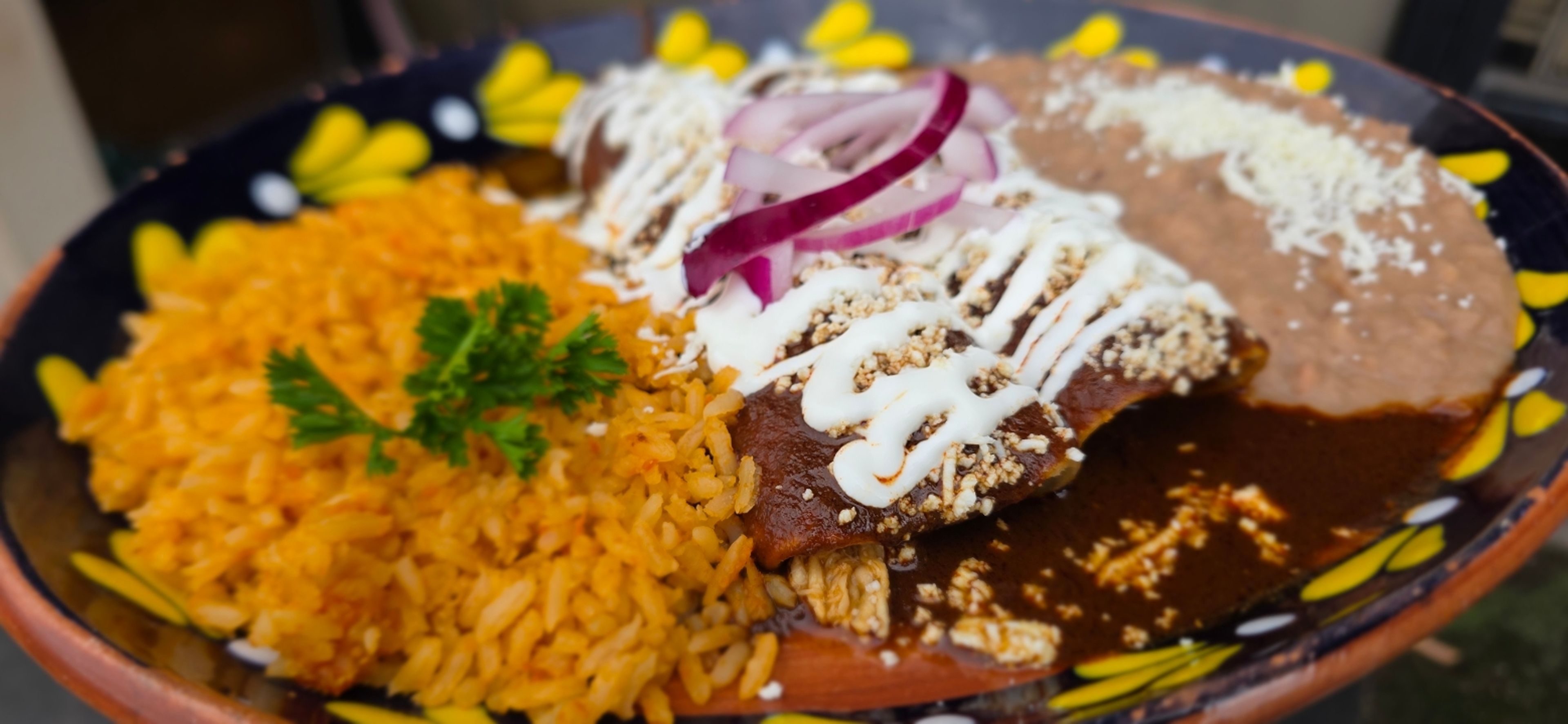Enchiladas de Mole.
