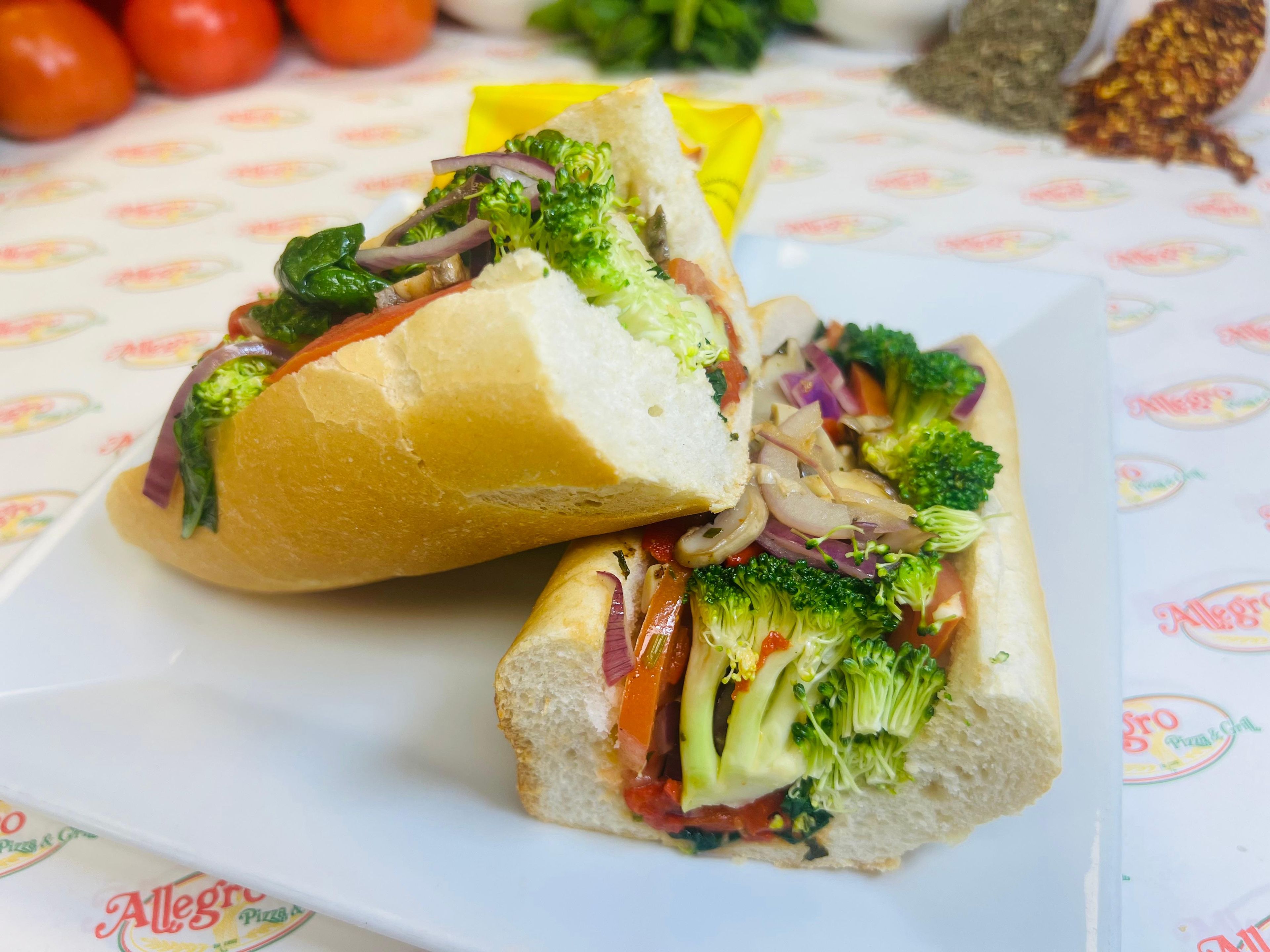 Grilled Veggie Hoagie.