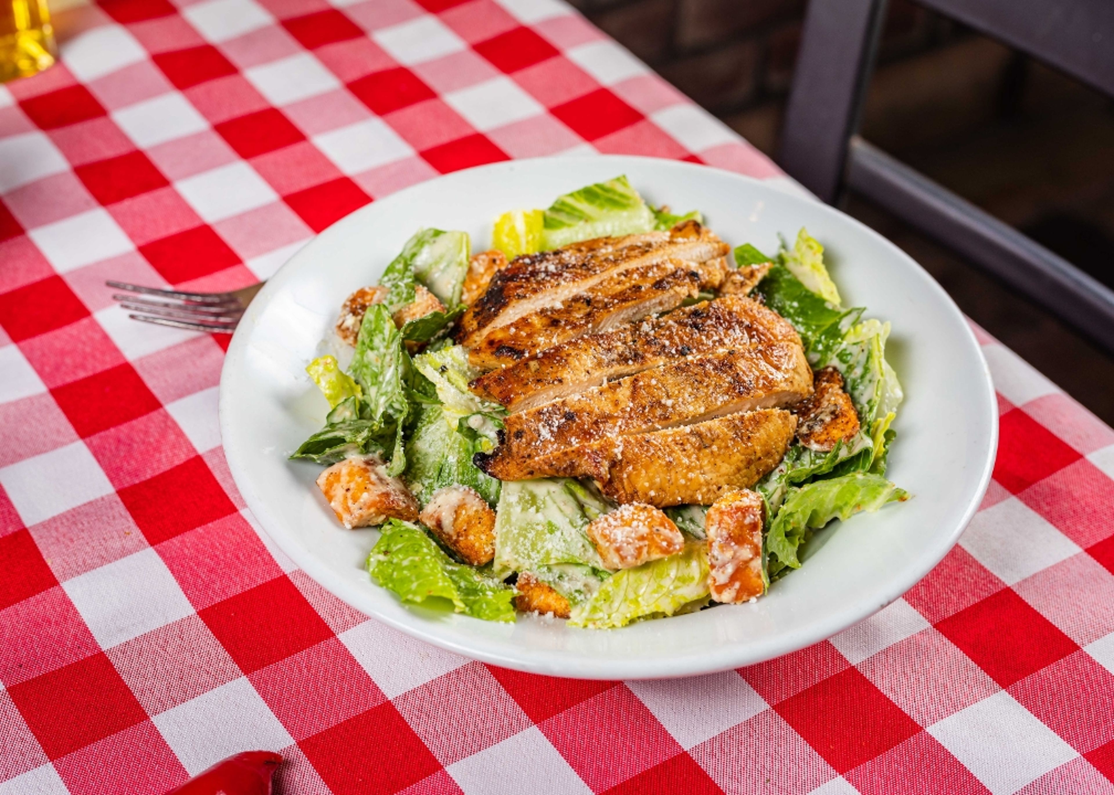 Large Grilled Chicken Caesar Salad.