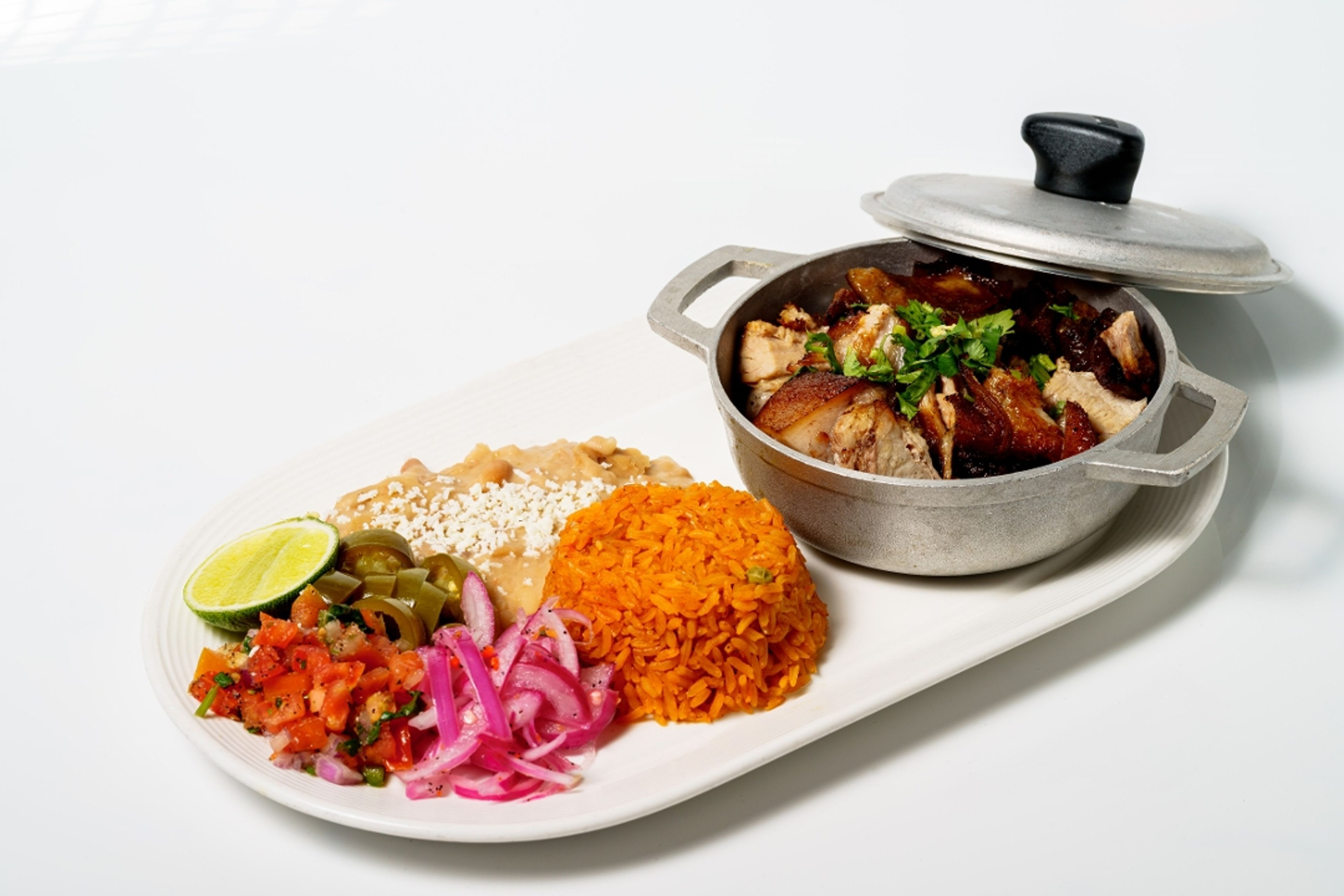 Carnitas Plate.