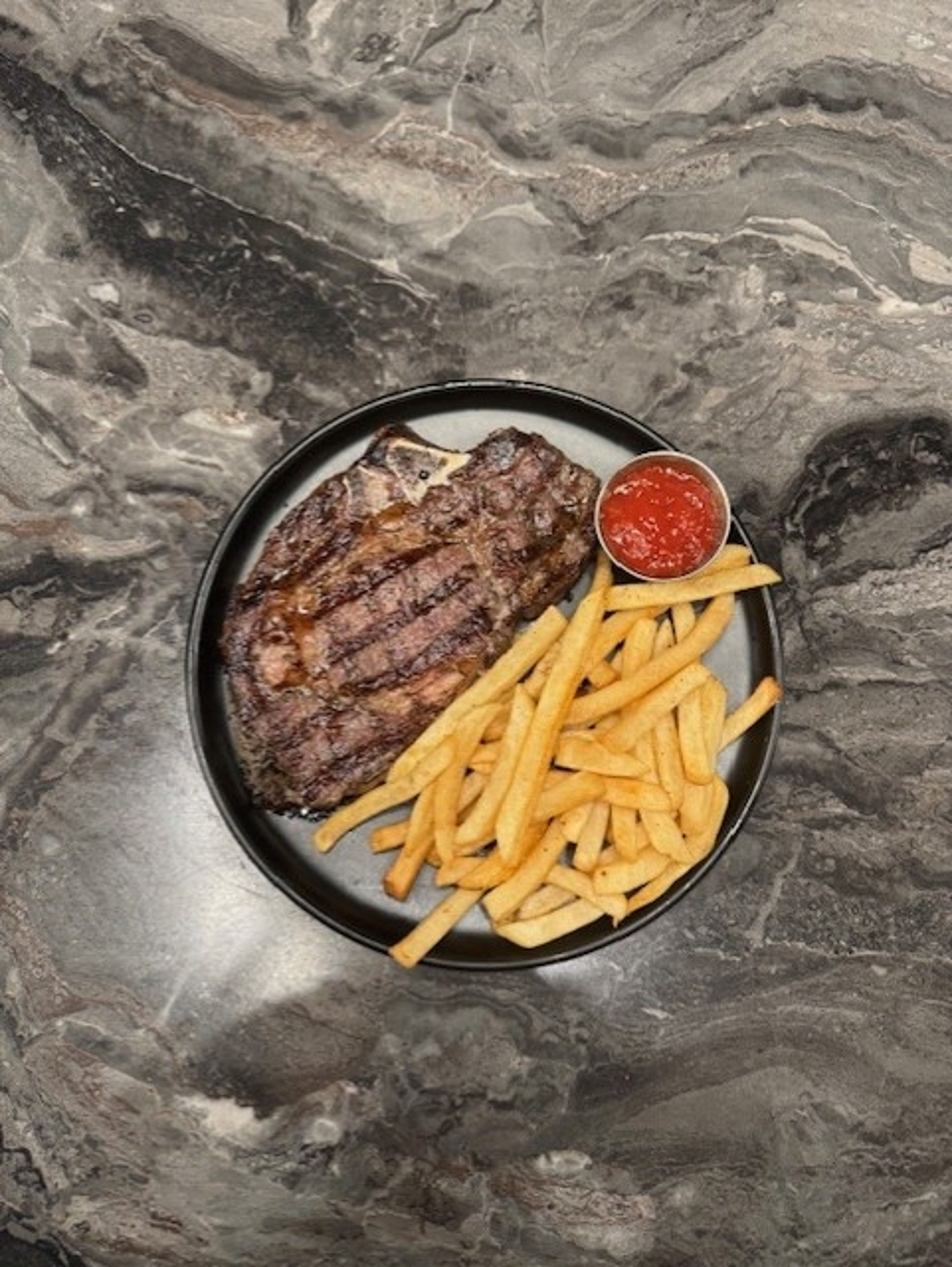 16 oz Steak & Fries.