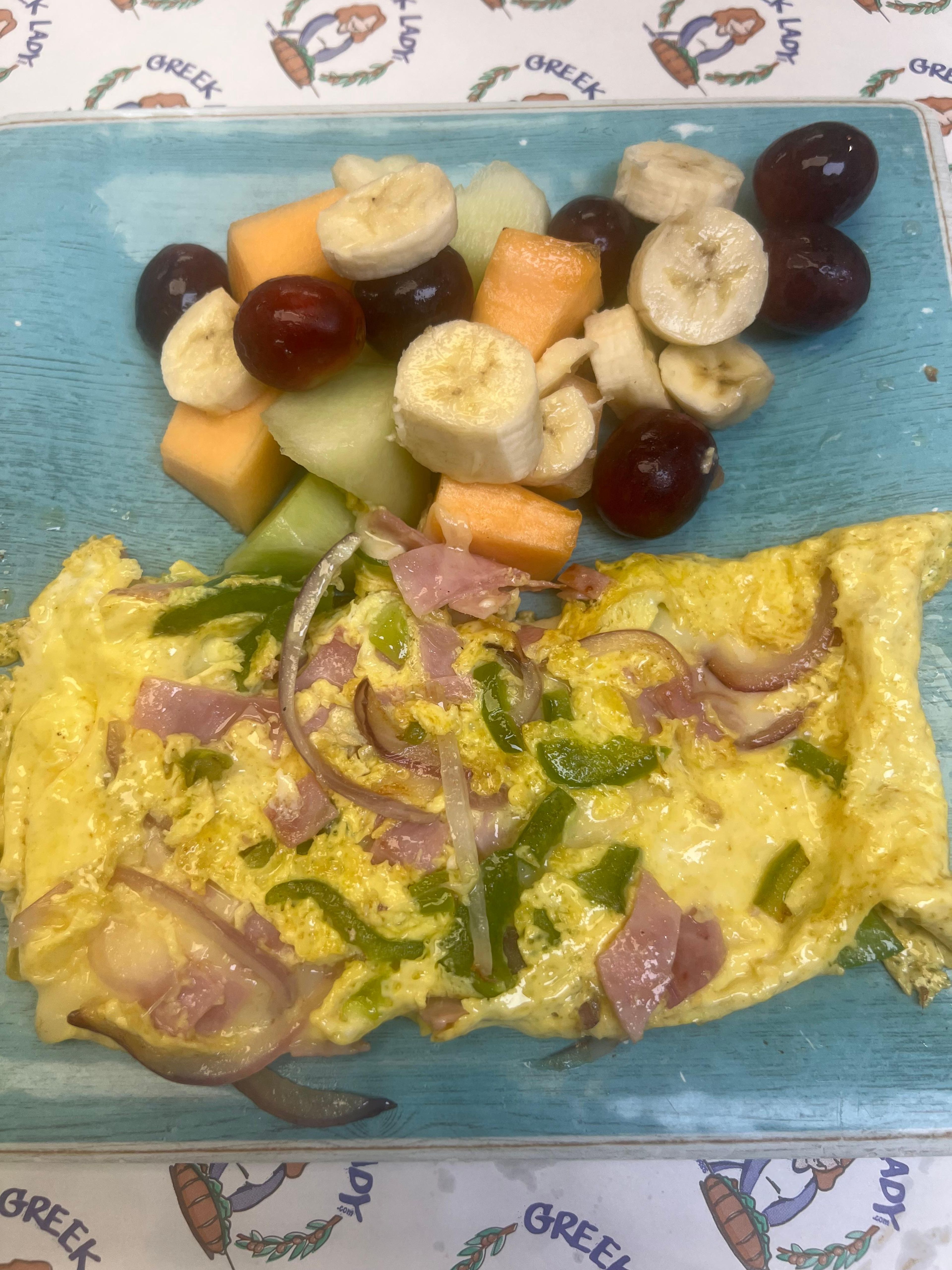 Spanish & Cheese OMELETTE.