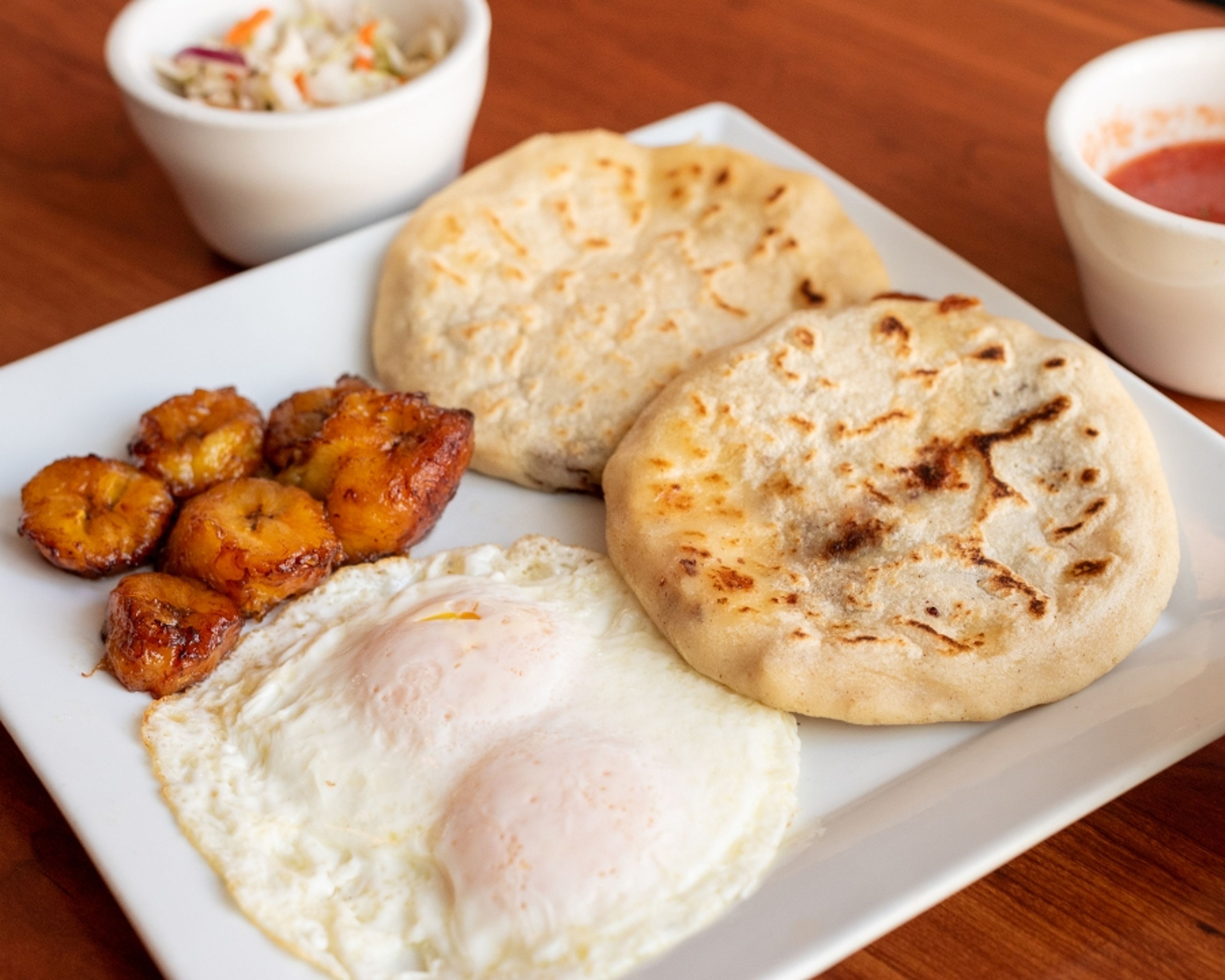 Pupusas Breakfast.