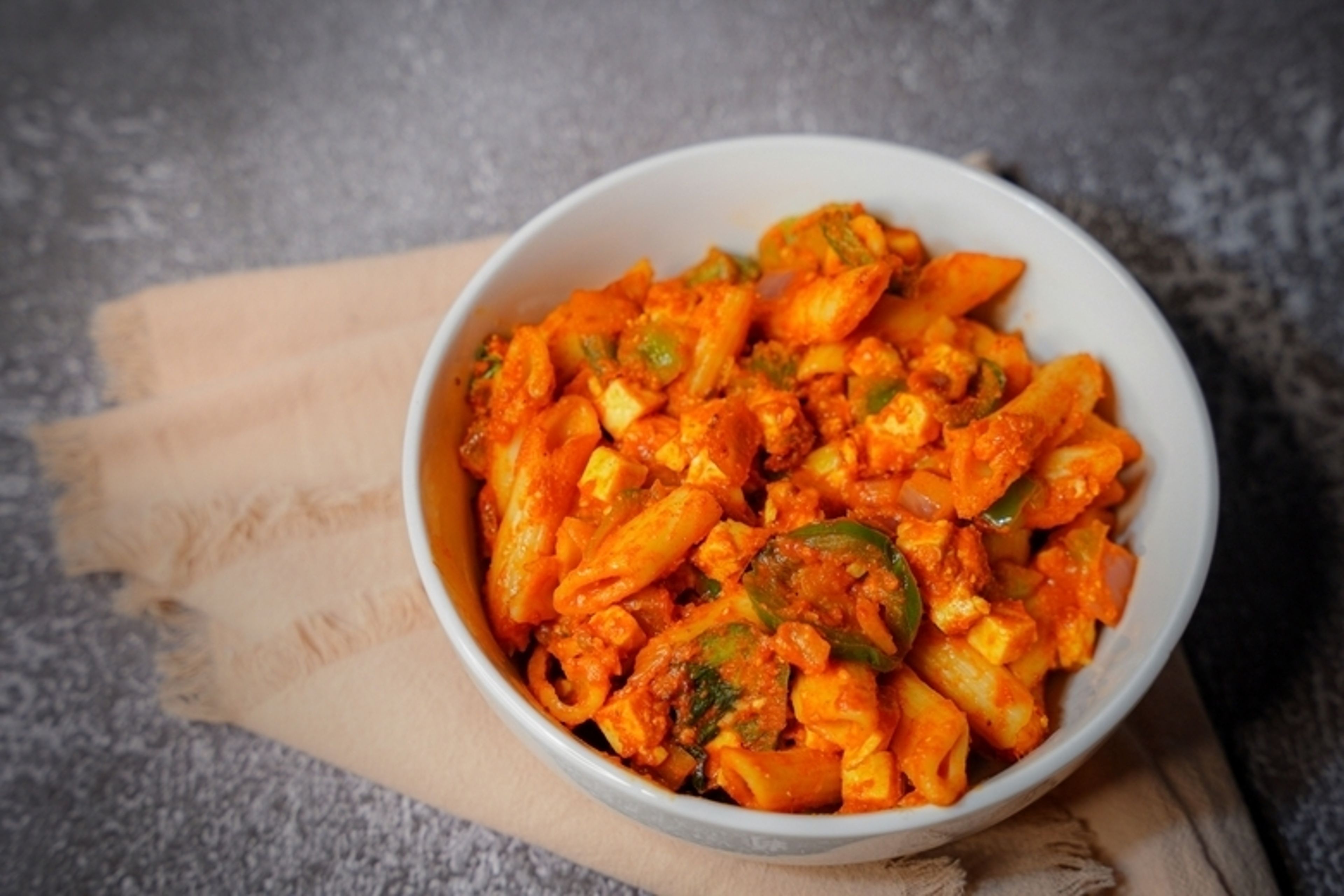 Paneer Veggie Pasta.