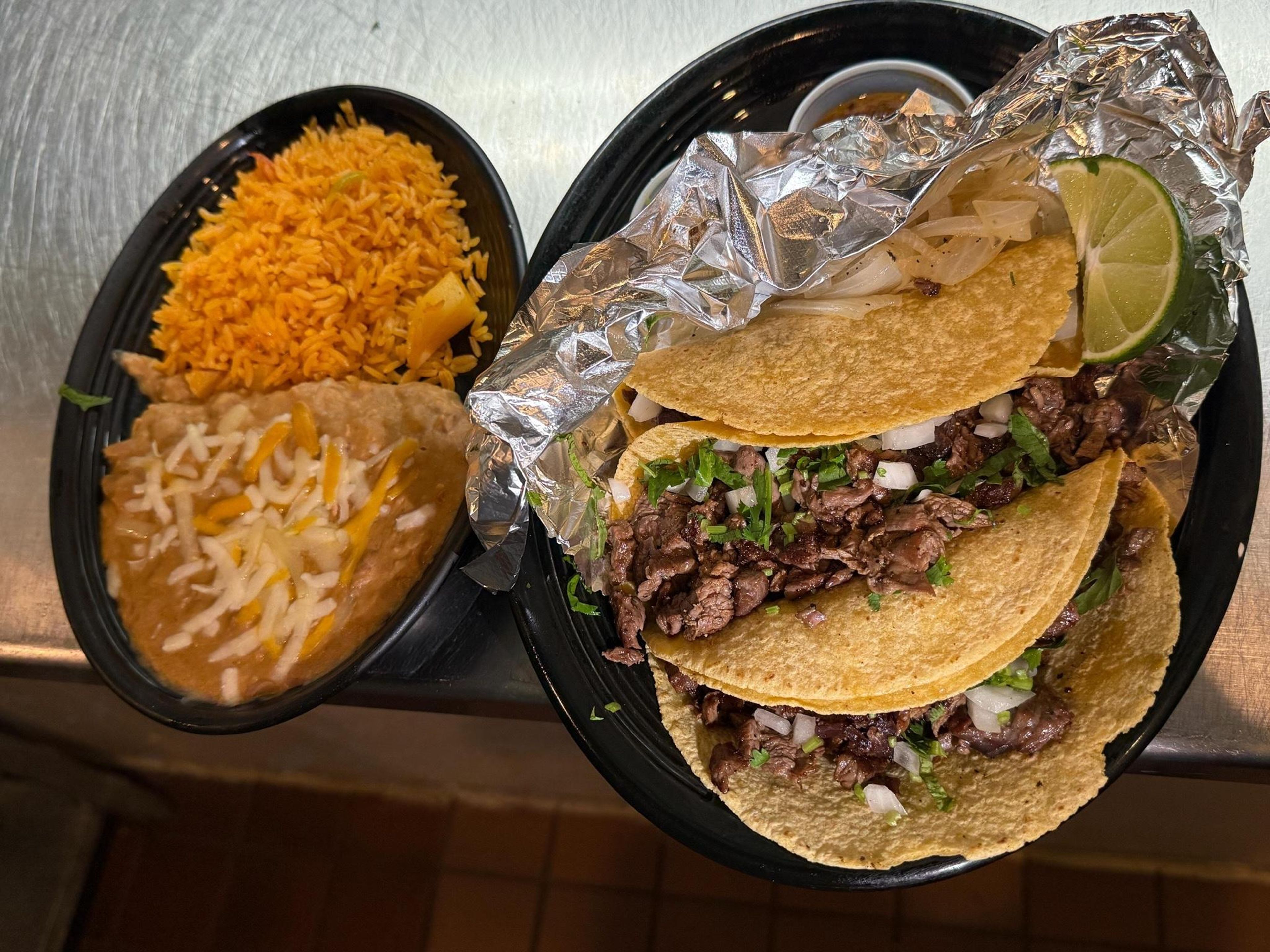 Tacos de Carne Asada.