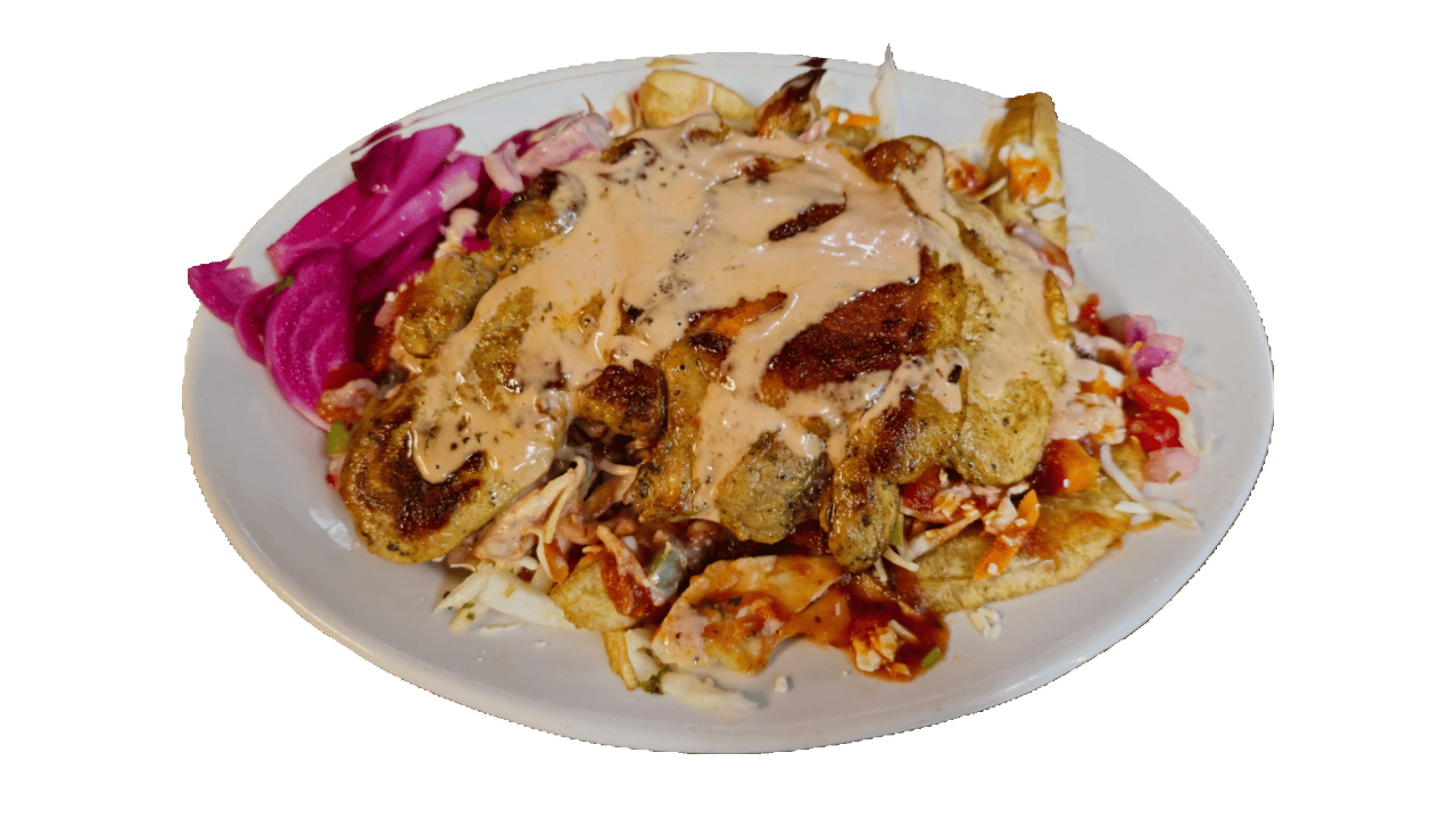 Chuleta Con Tajadas.