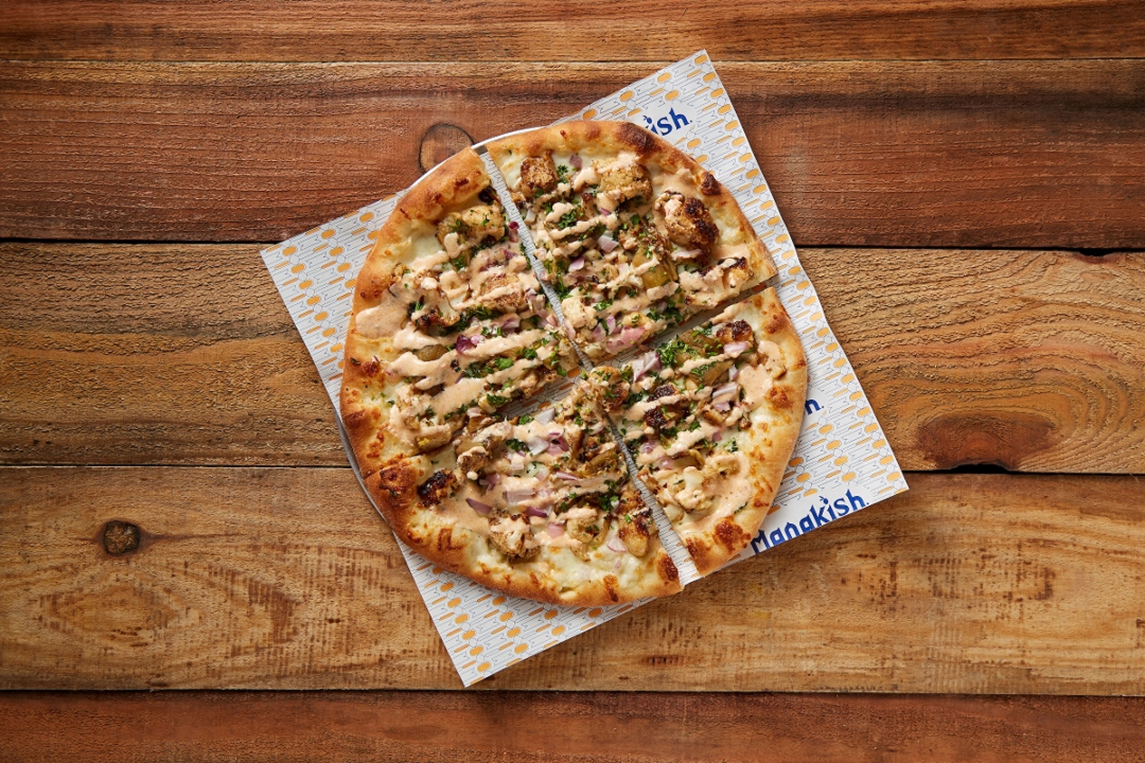 Cauliflower Eggplant & Cheese Manakish.