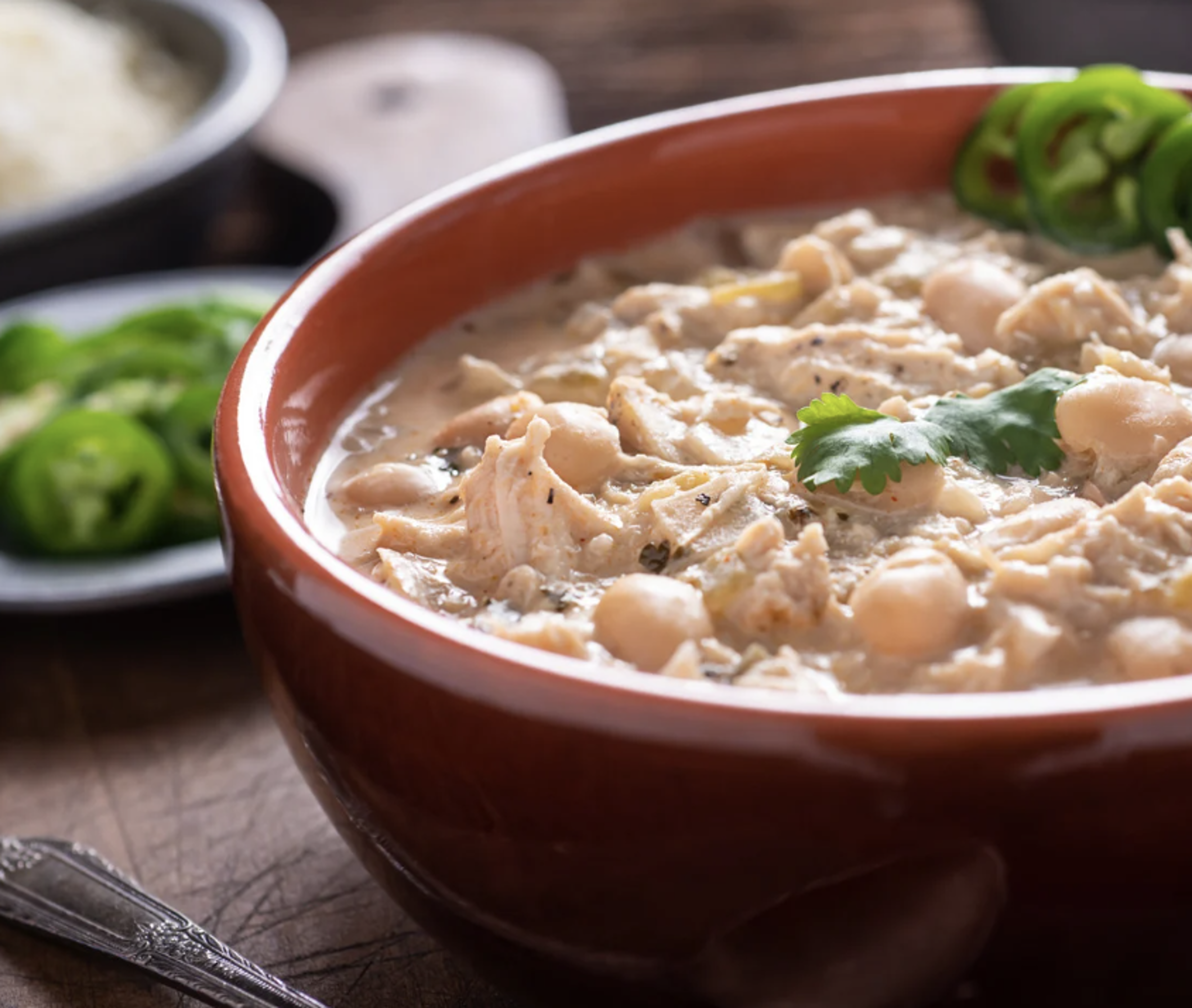 CD's Famous White Chicken Chili.