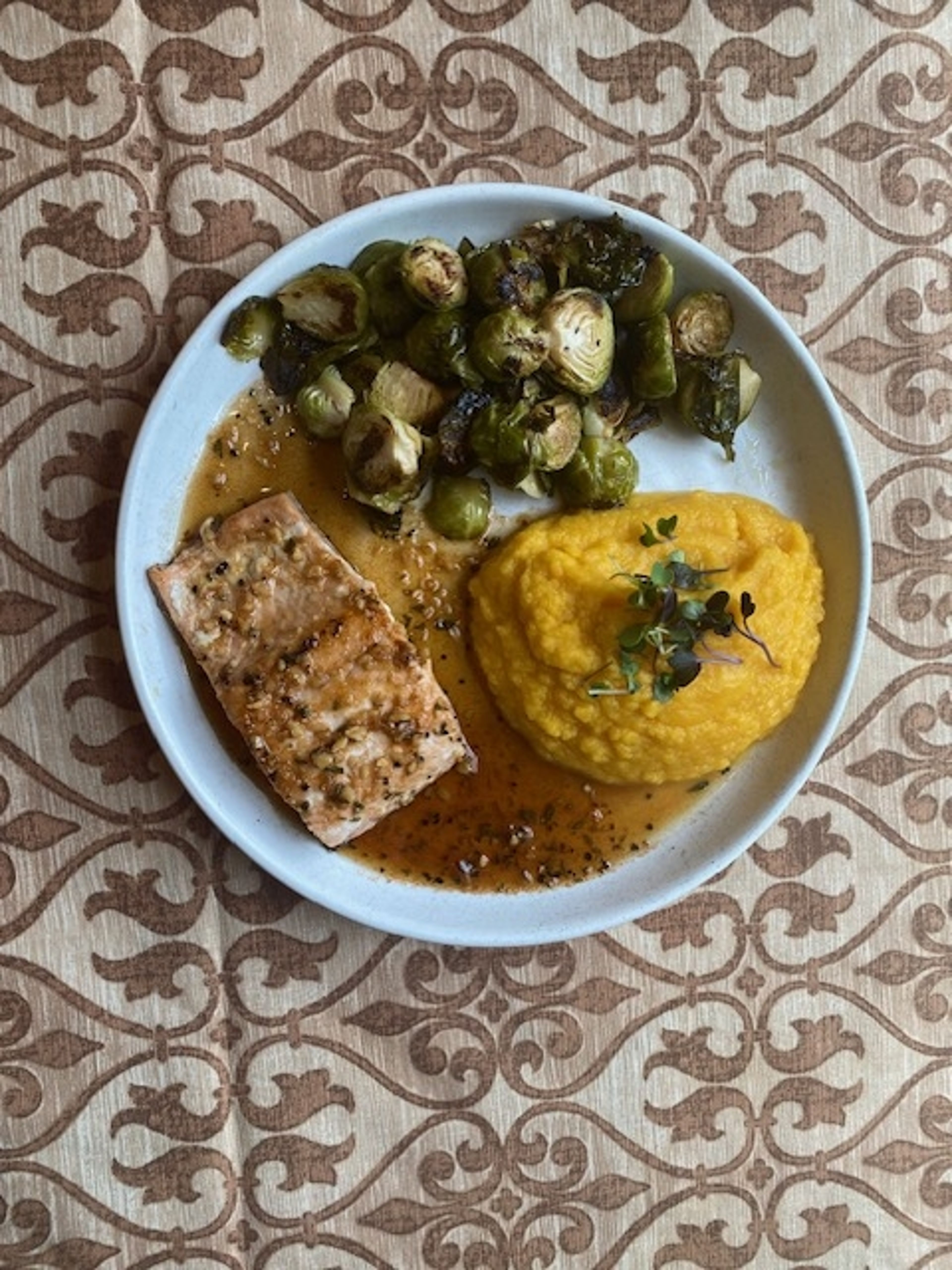 Rosemary Maple Glazed Salmon.