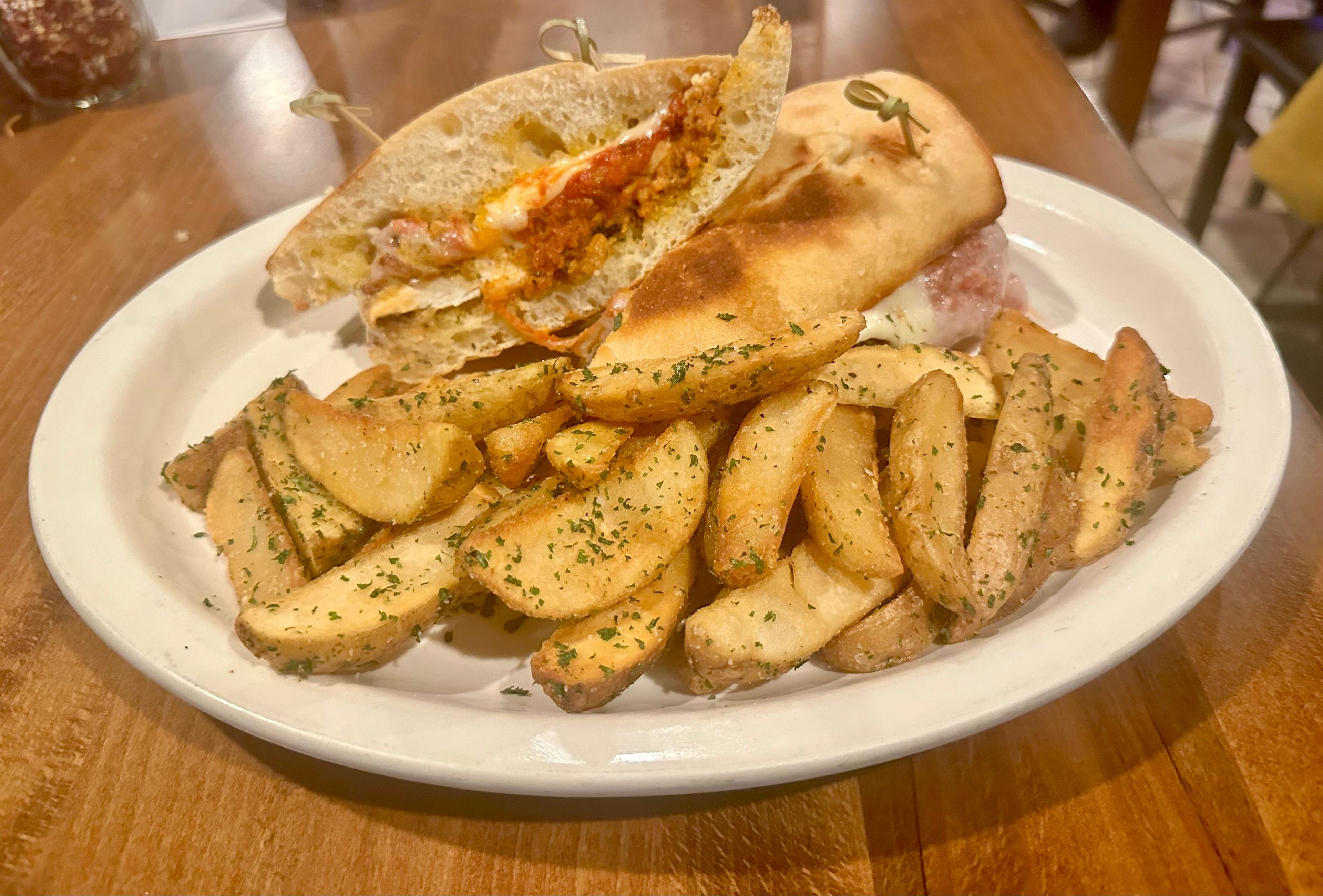 Parmesan Chicken Sandwich.