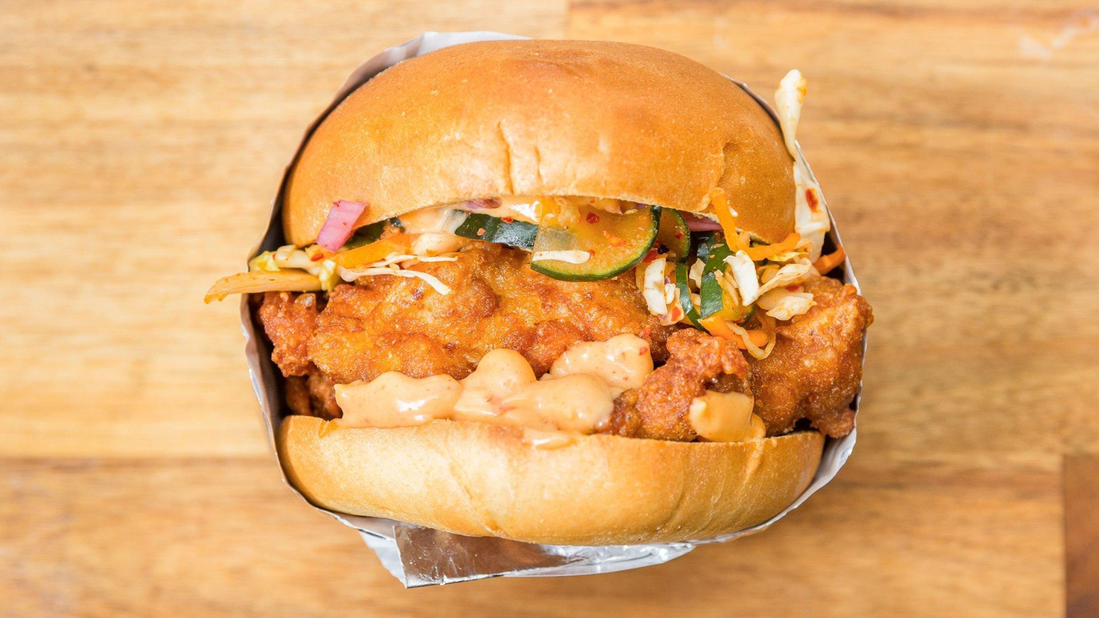 Korean Fried Chicken Sandwich.