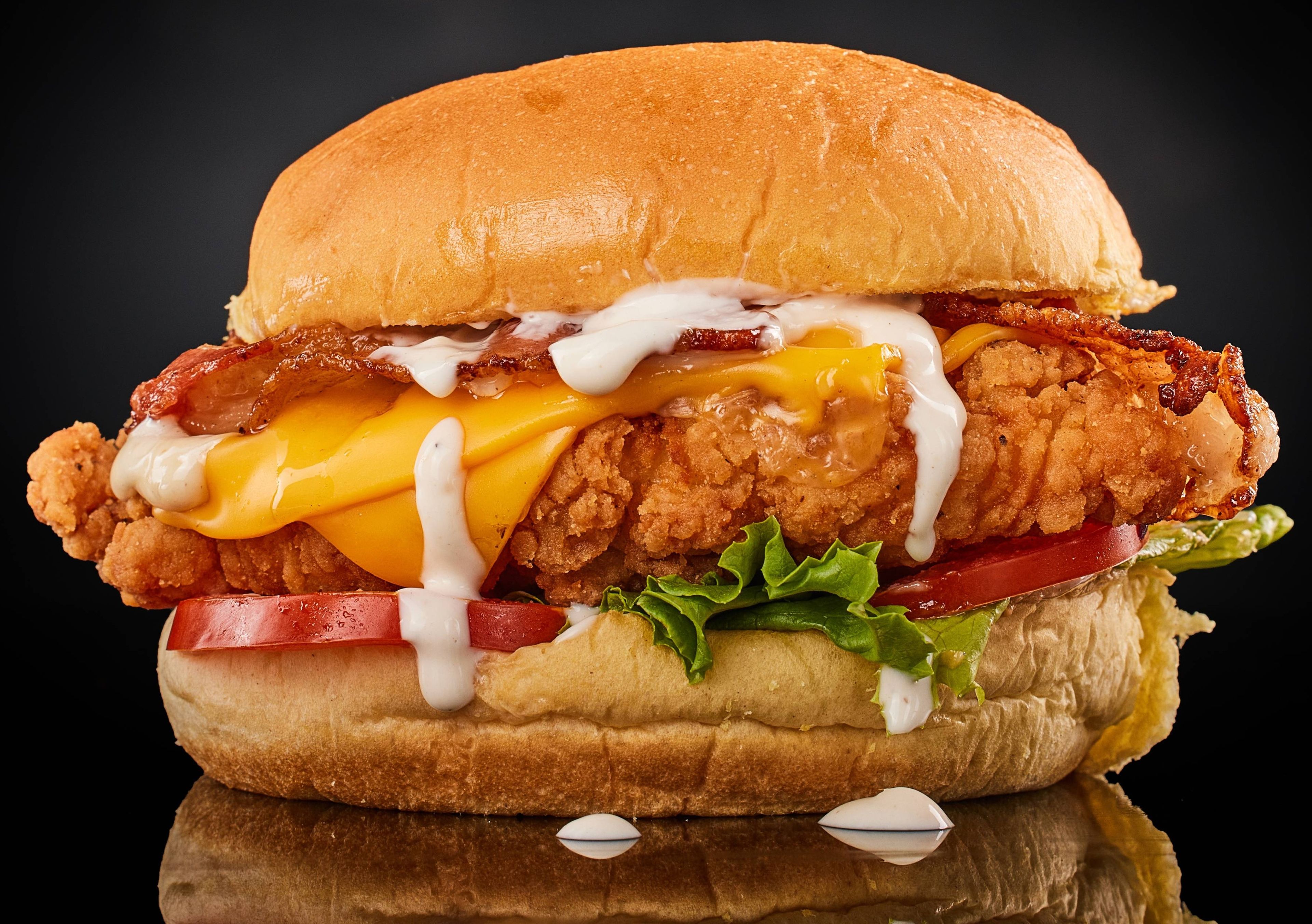 Crispy Chicken BLT - COMBO 🍔🍟.