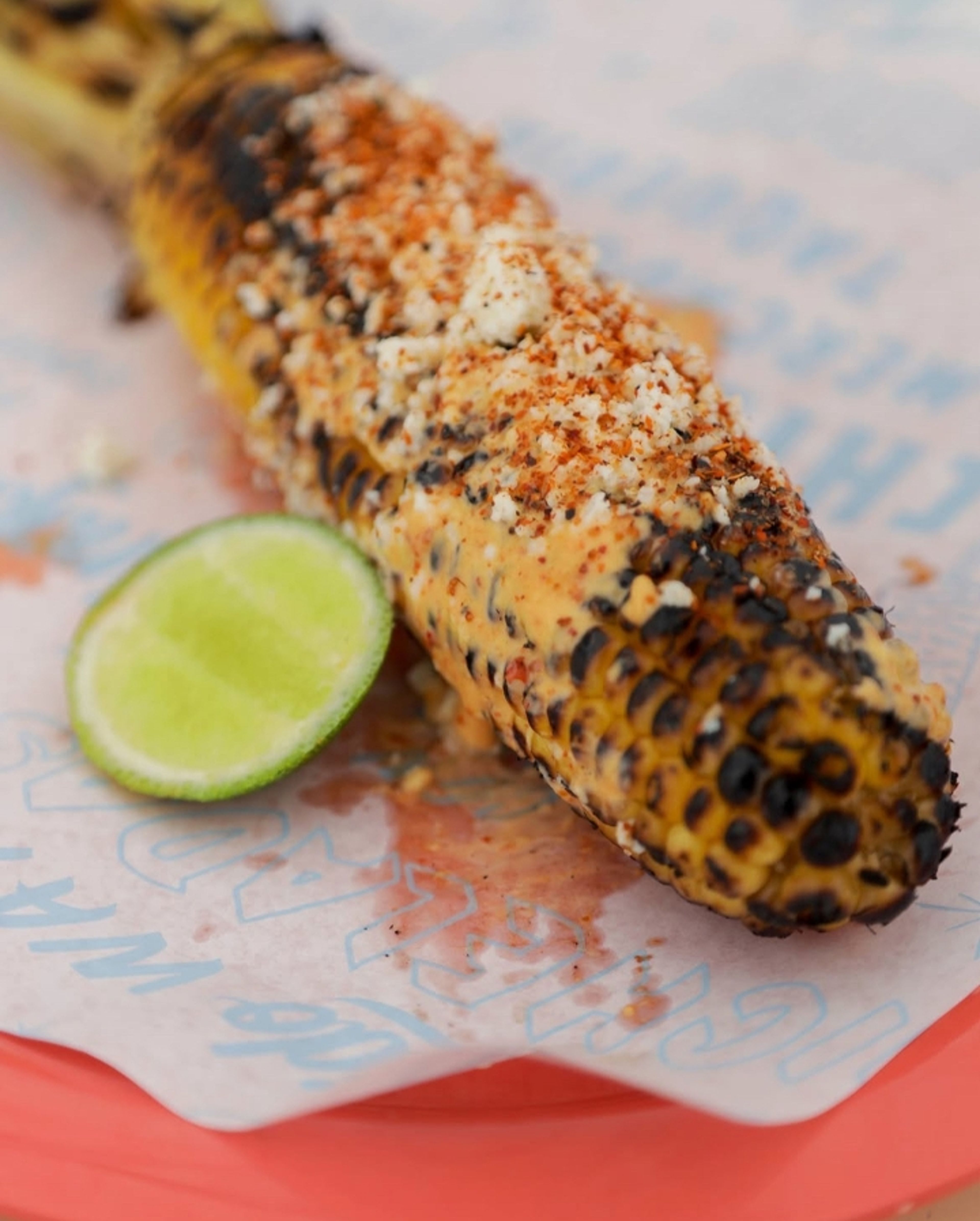 Elote Asado (corn on the cob).